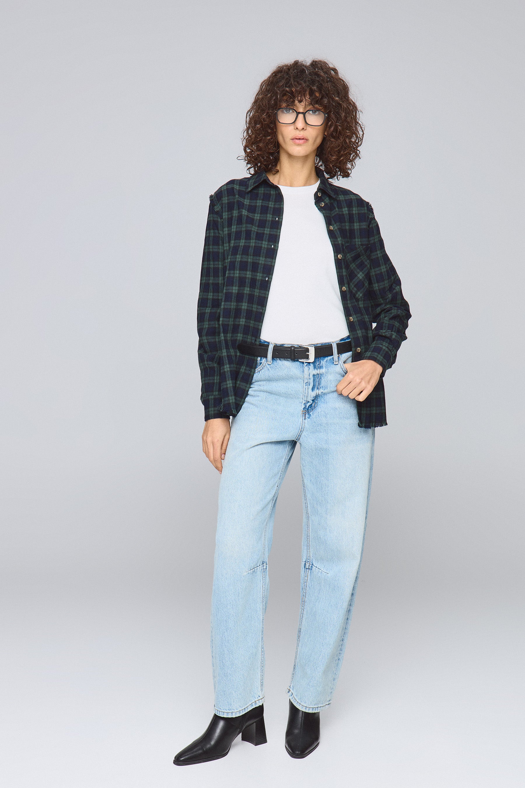 חולצת משבצות פרנזים