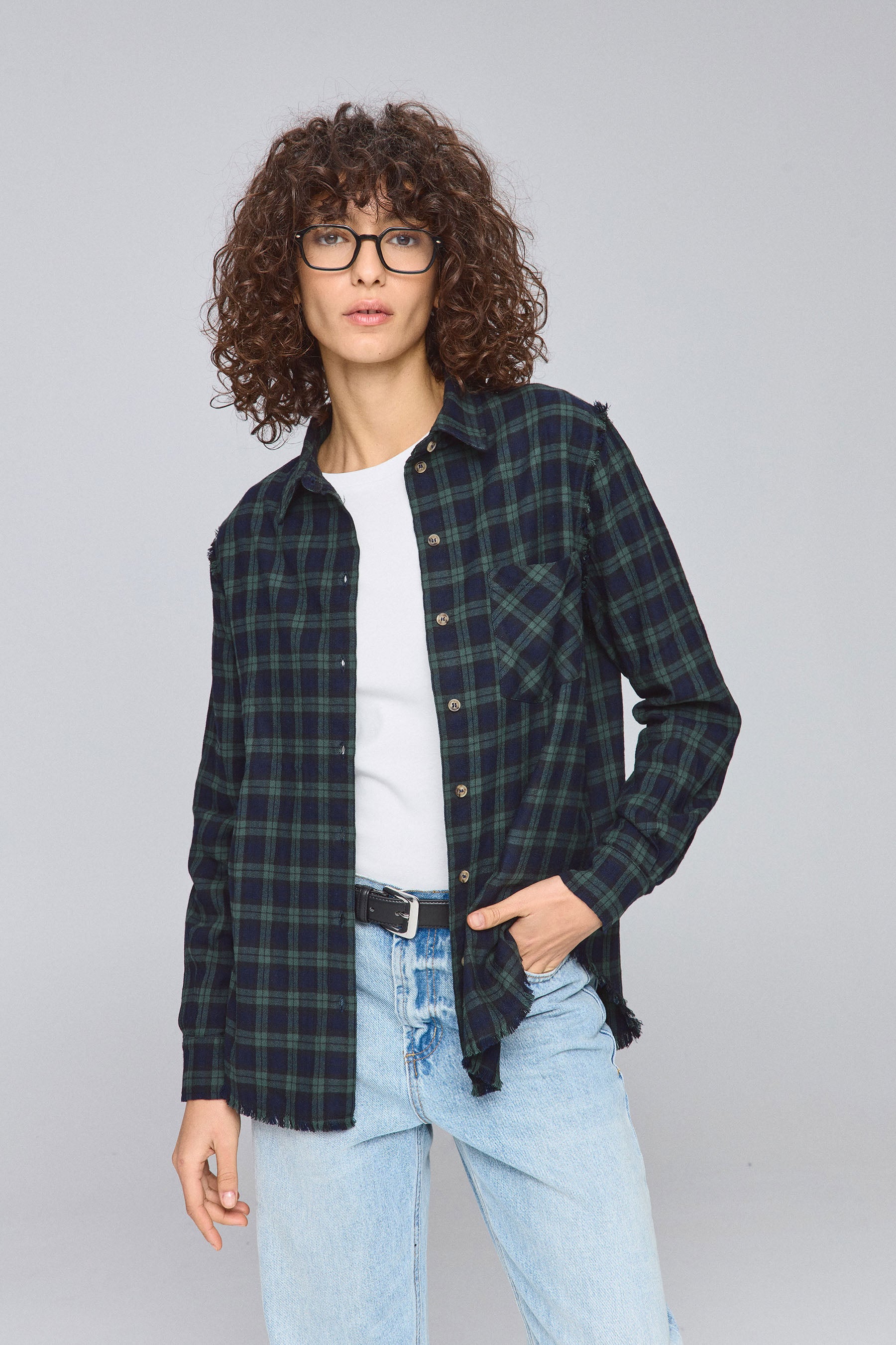 חולצת משבצות פרנזים