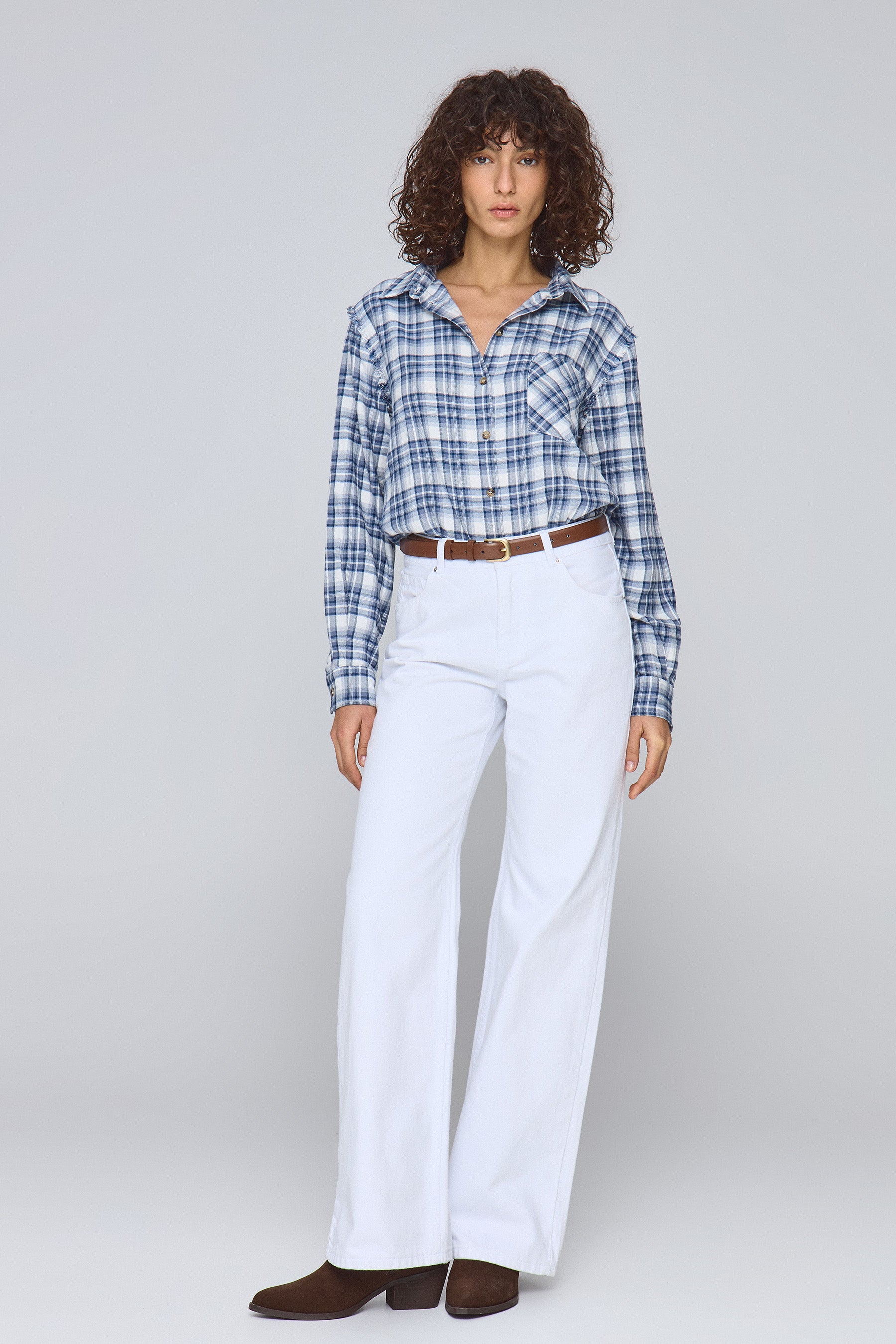 חולצת משבצות פרנזים