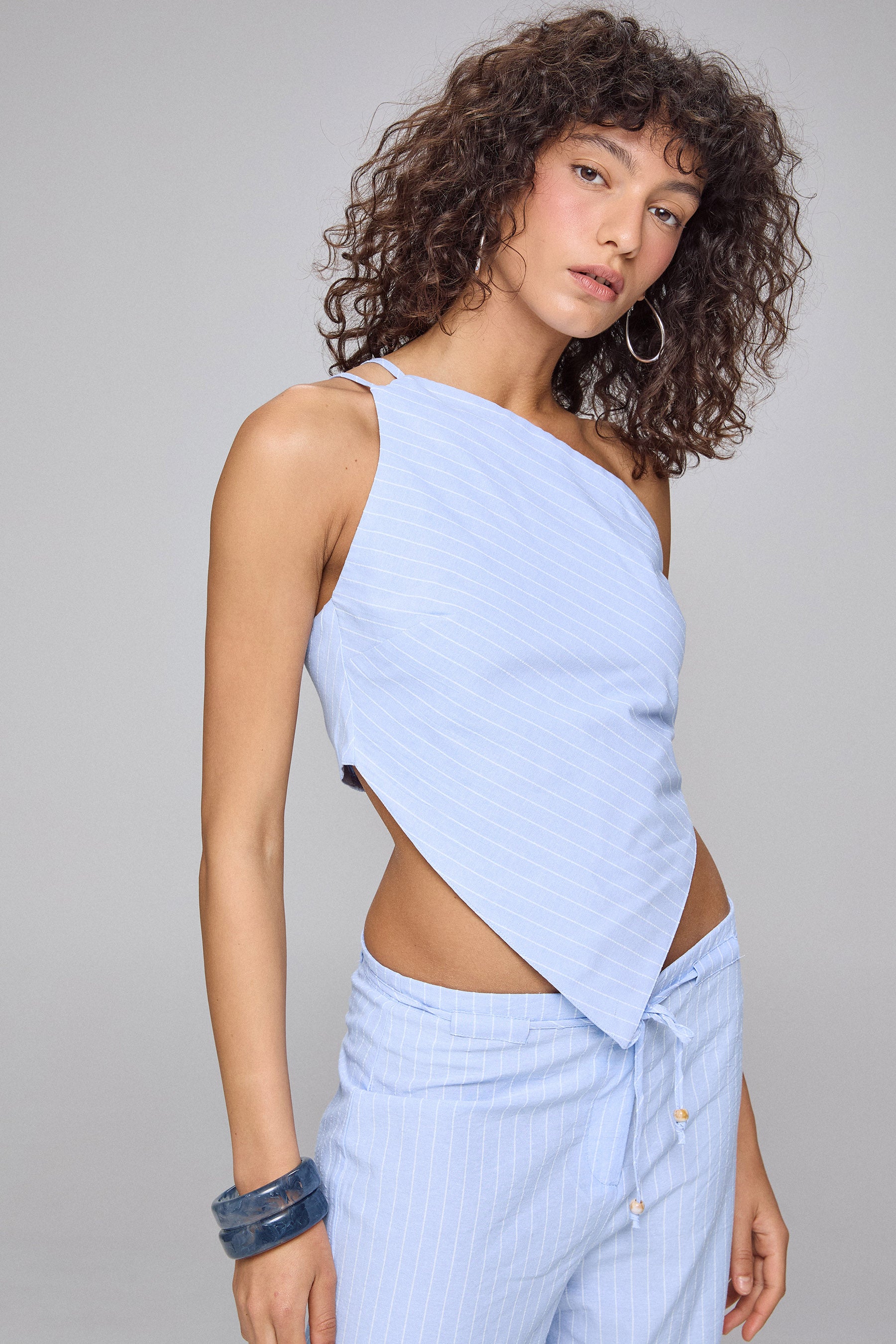 טופ נלי פסים סט