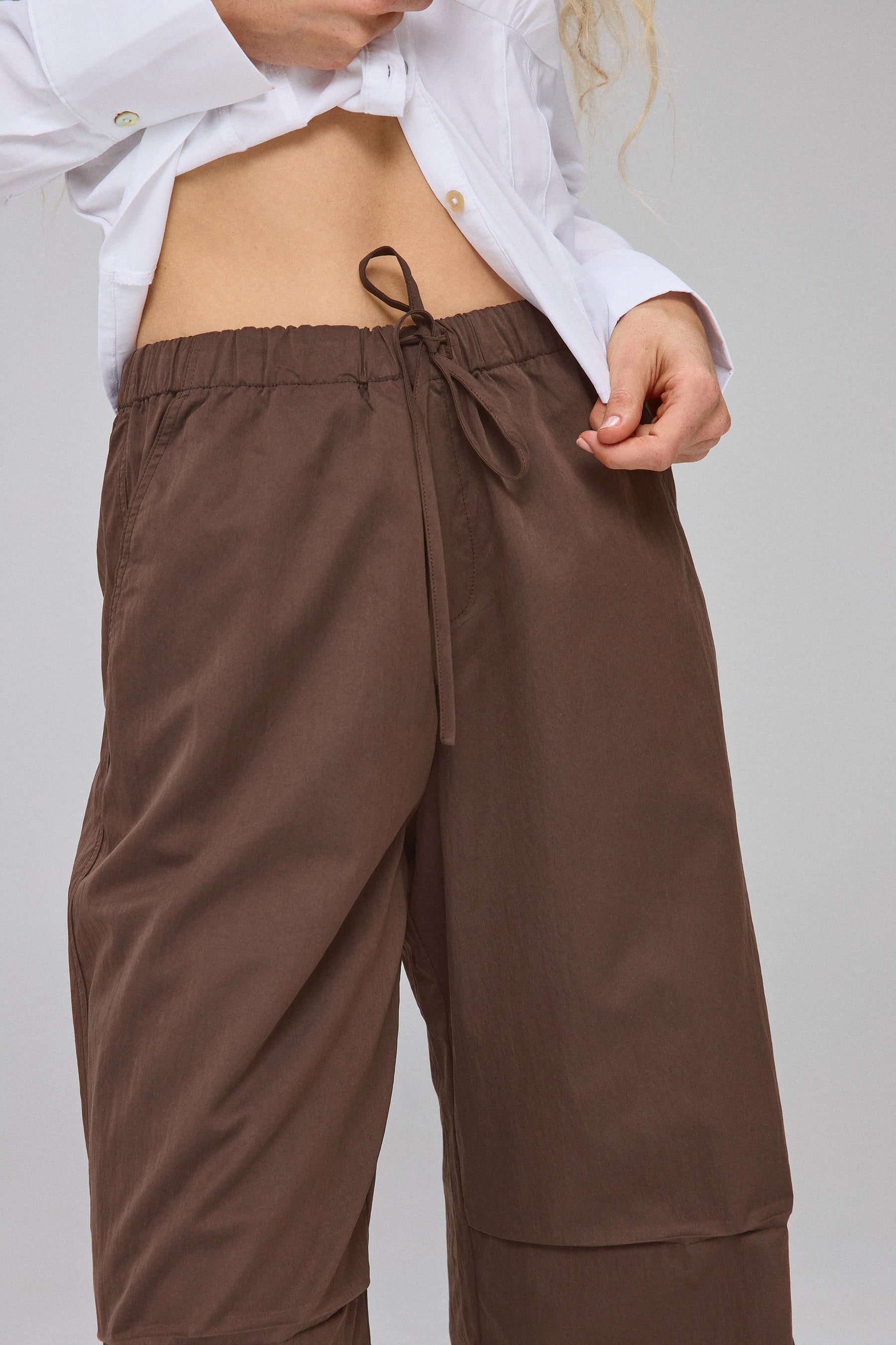 מכנסיים פרשוט עם שרוך