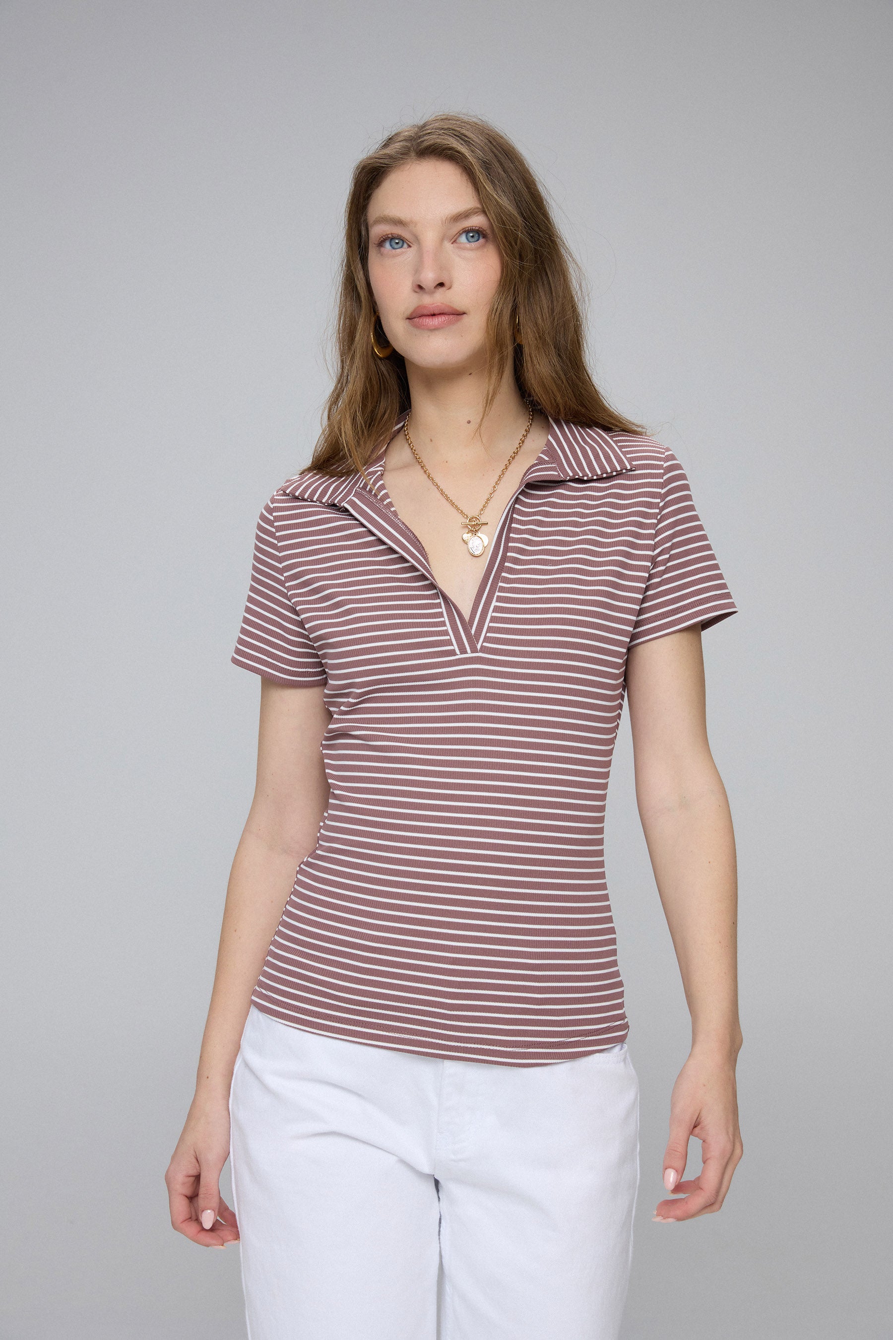 חולצת פולו פסים