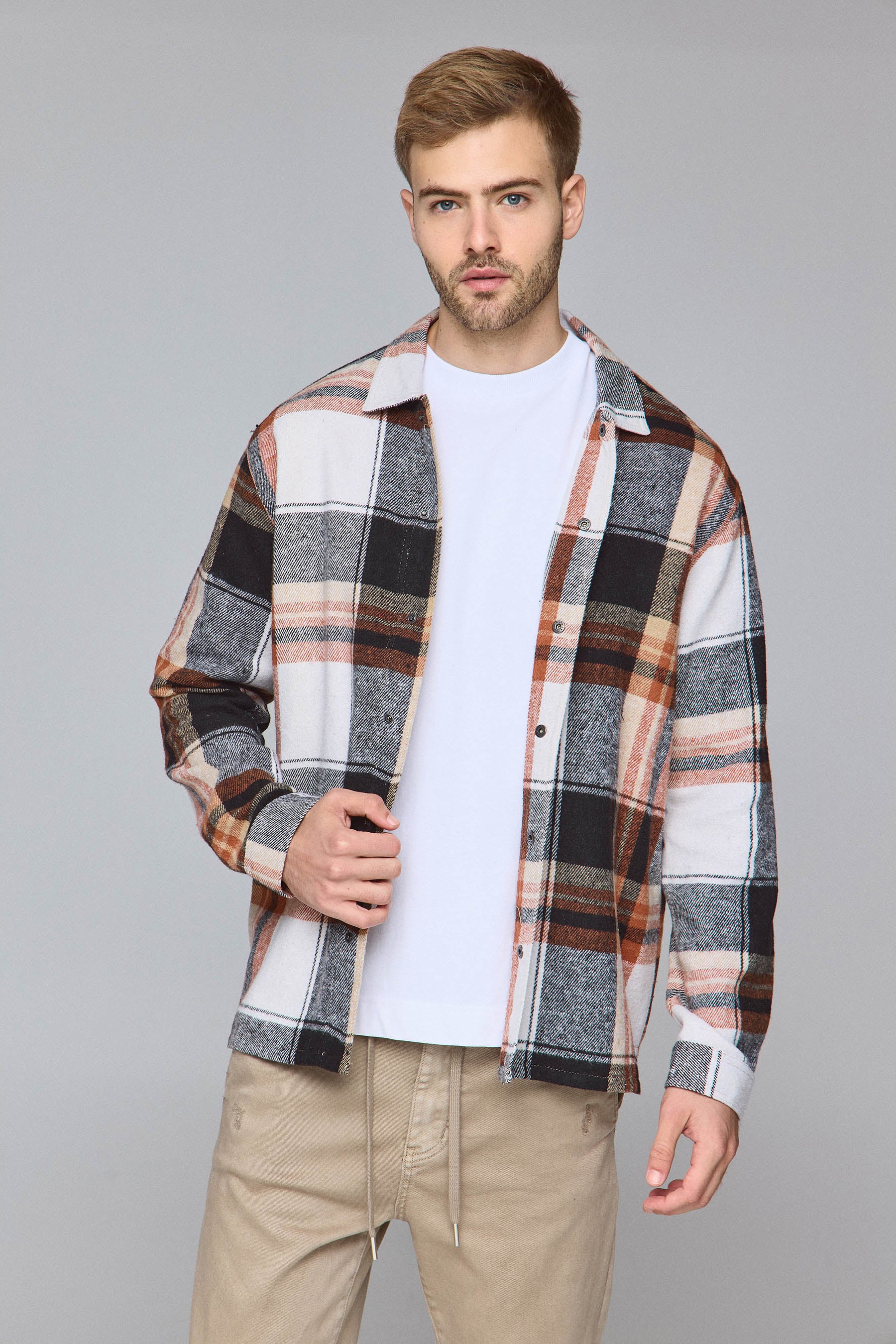 אוברשירט משבצת לייף