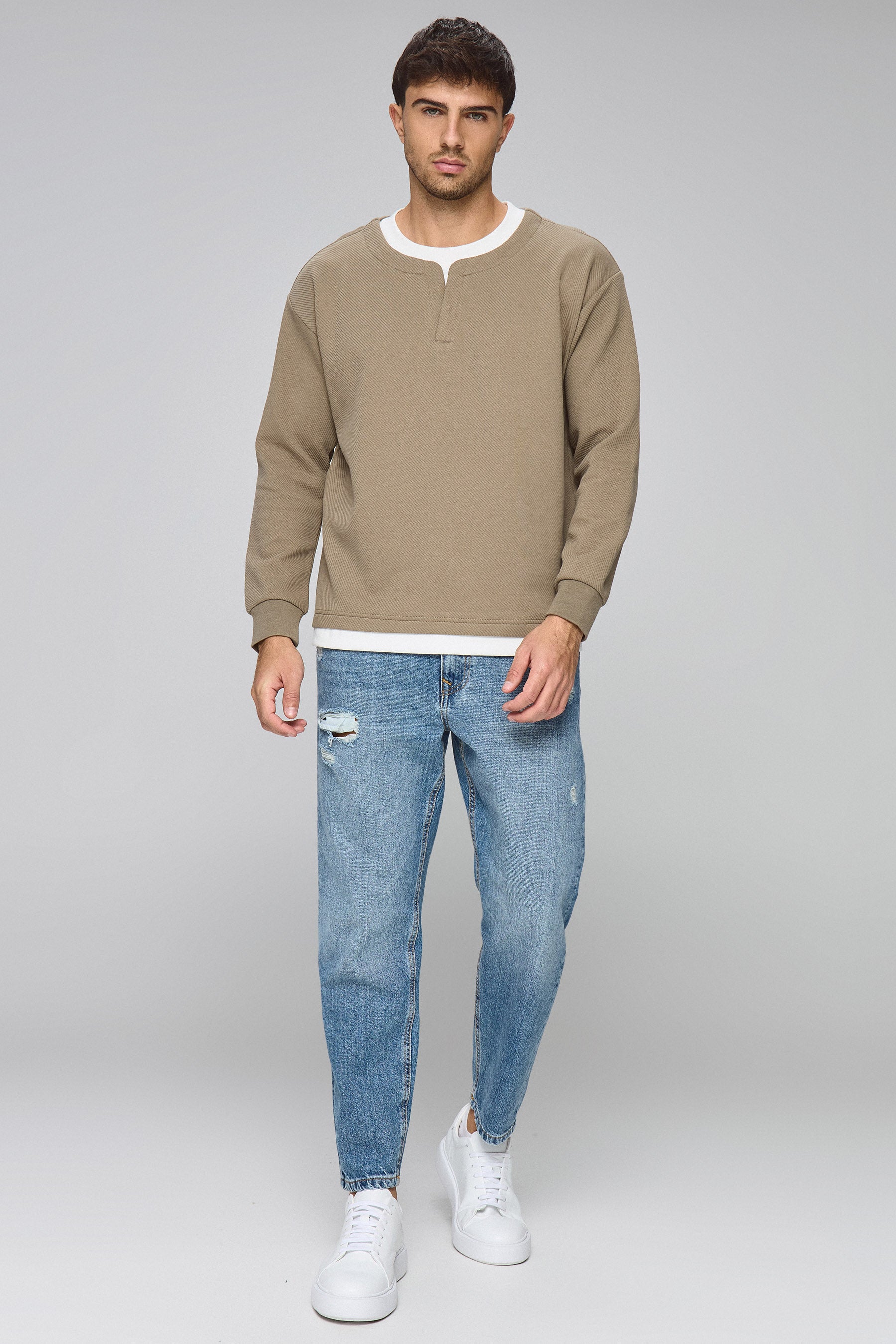 סווטשירט בייס קווילט לייט