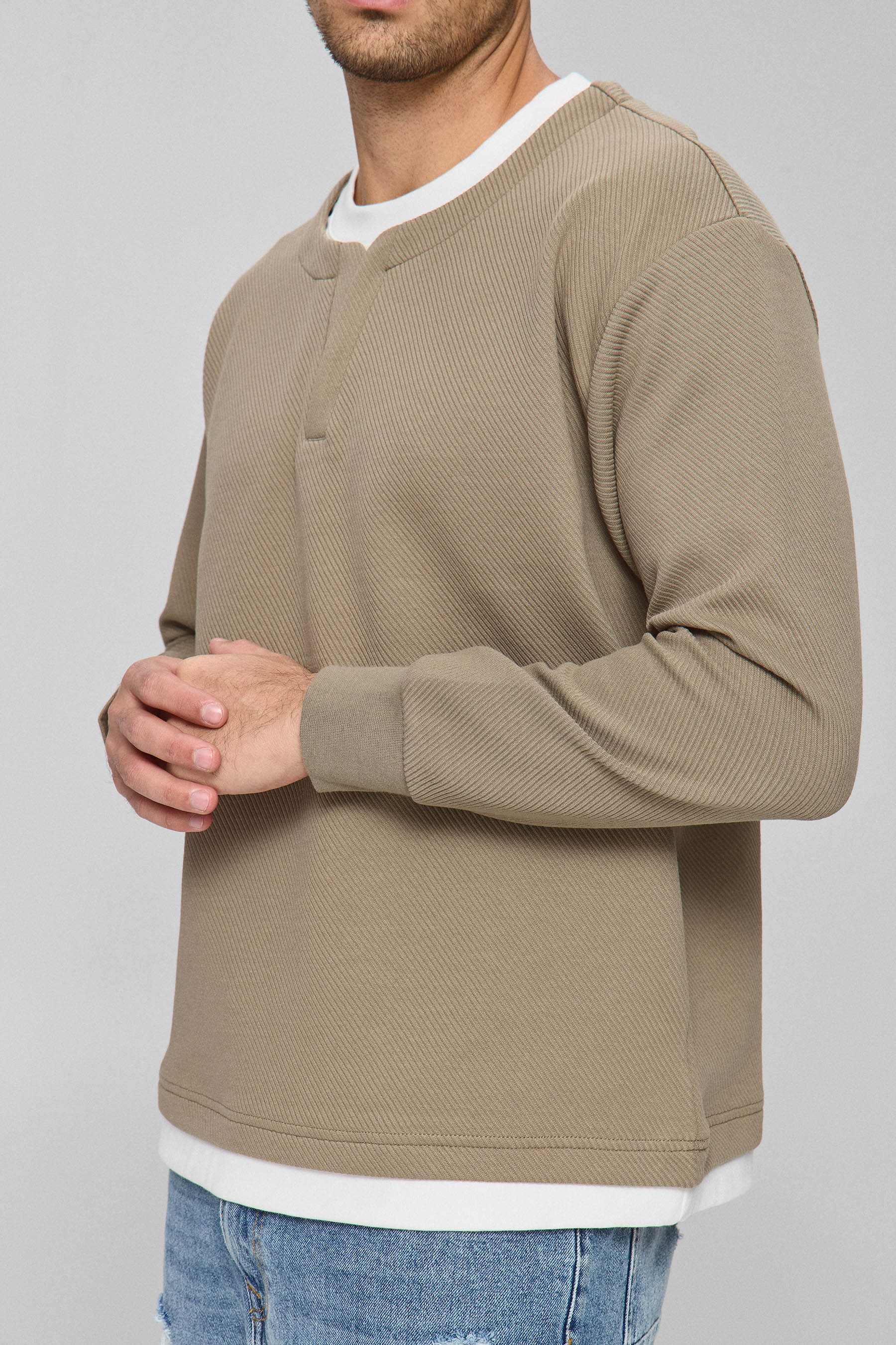 סווטשירט בייס קווילט לייט