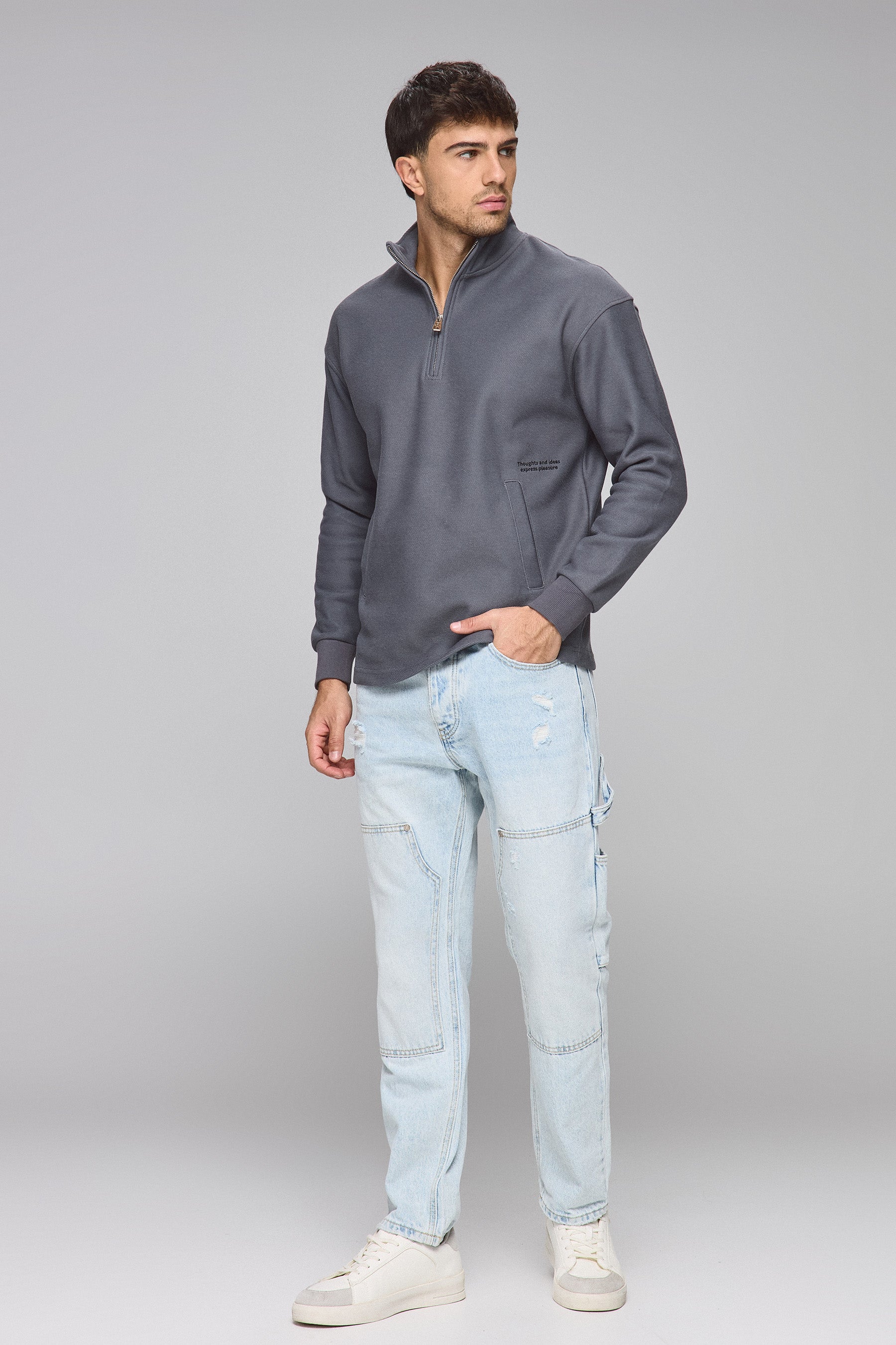 סווטשירט בייס קווילט מוק