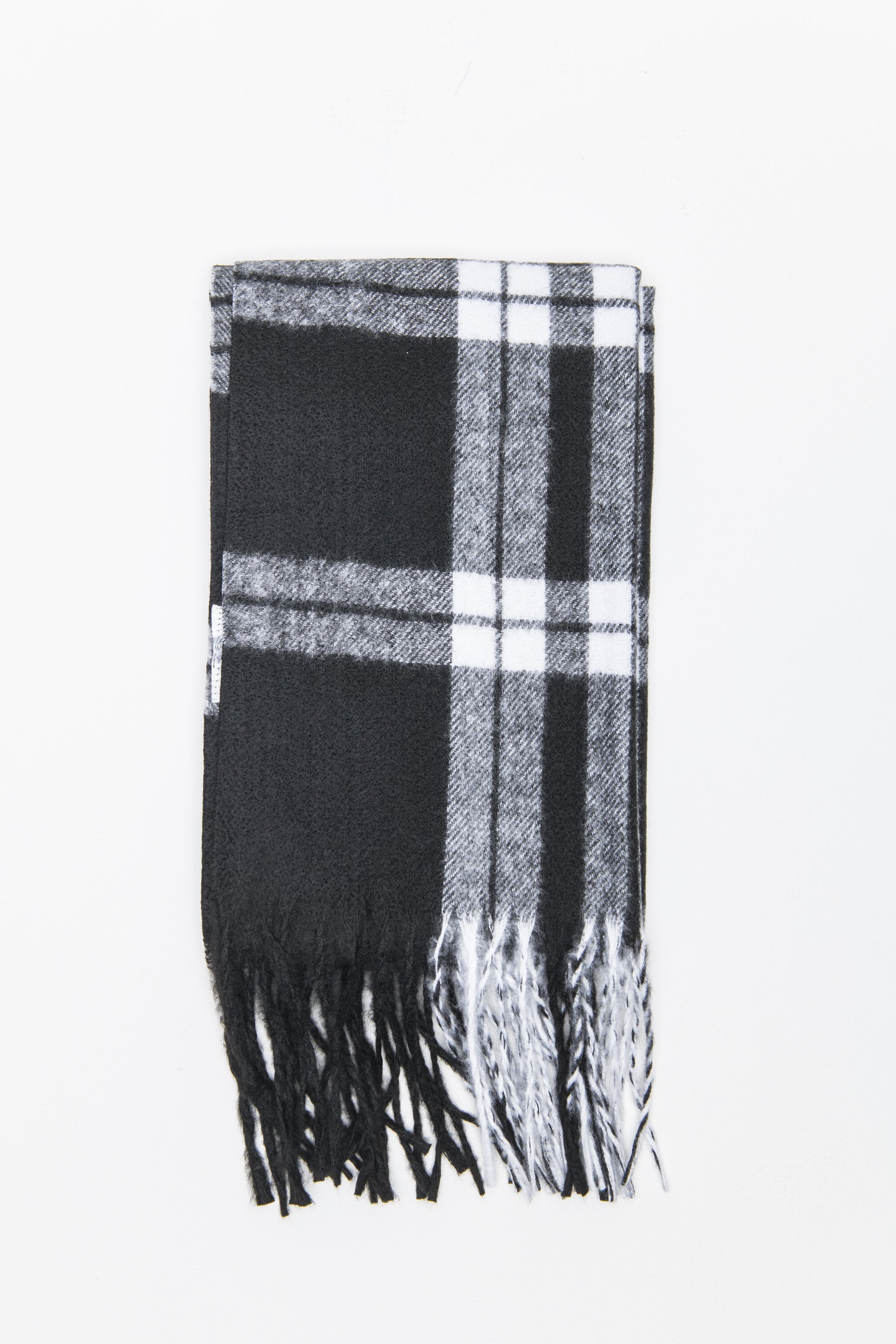 צעיף חורף בהדפס משובץ