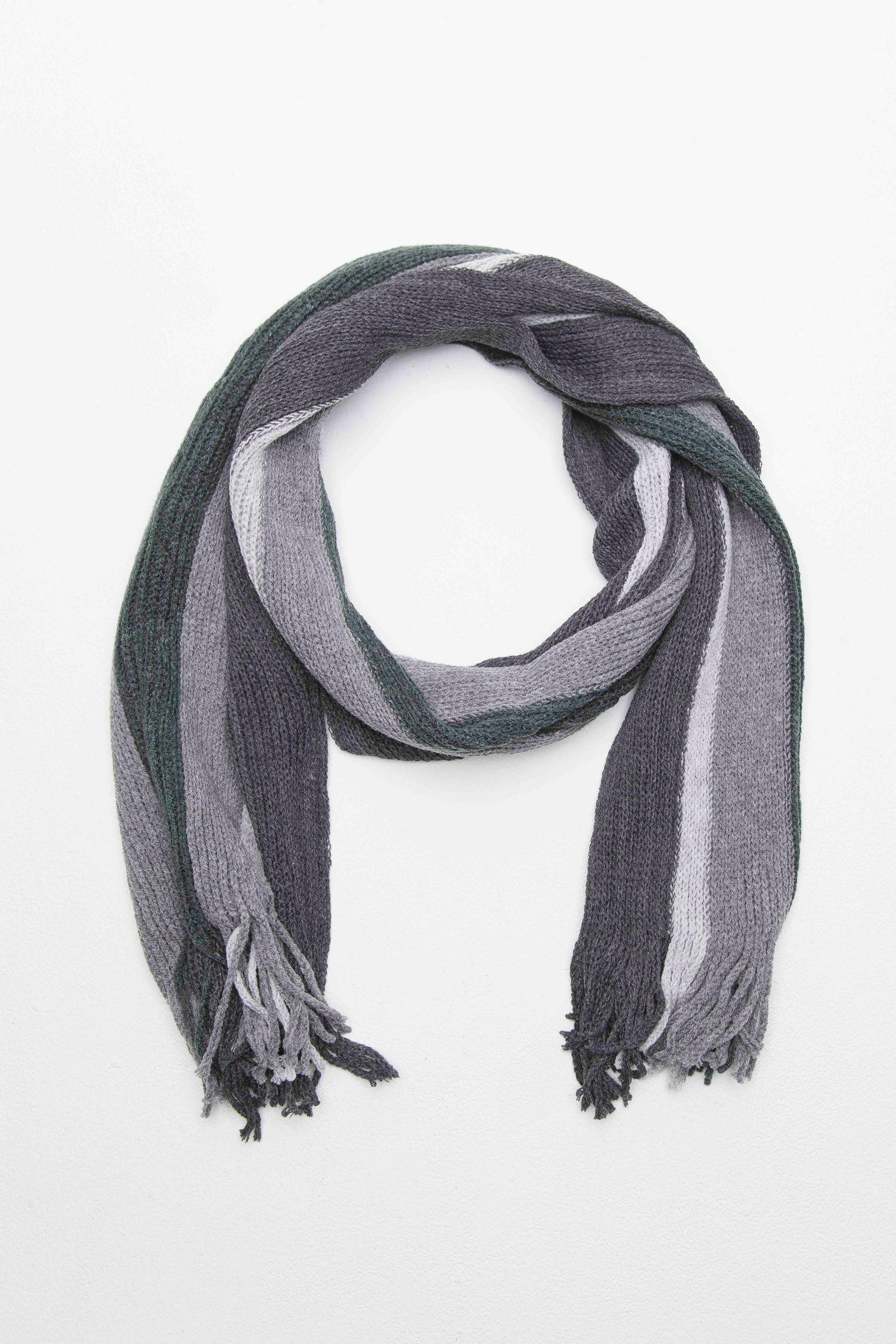 צעיף חורף פסים לגבר