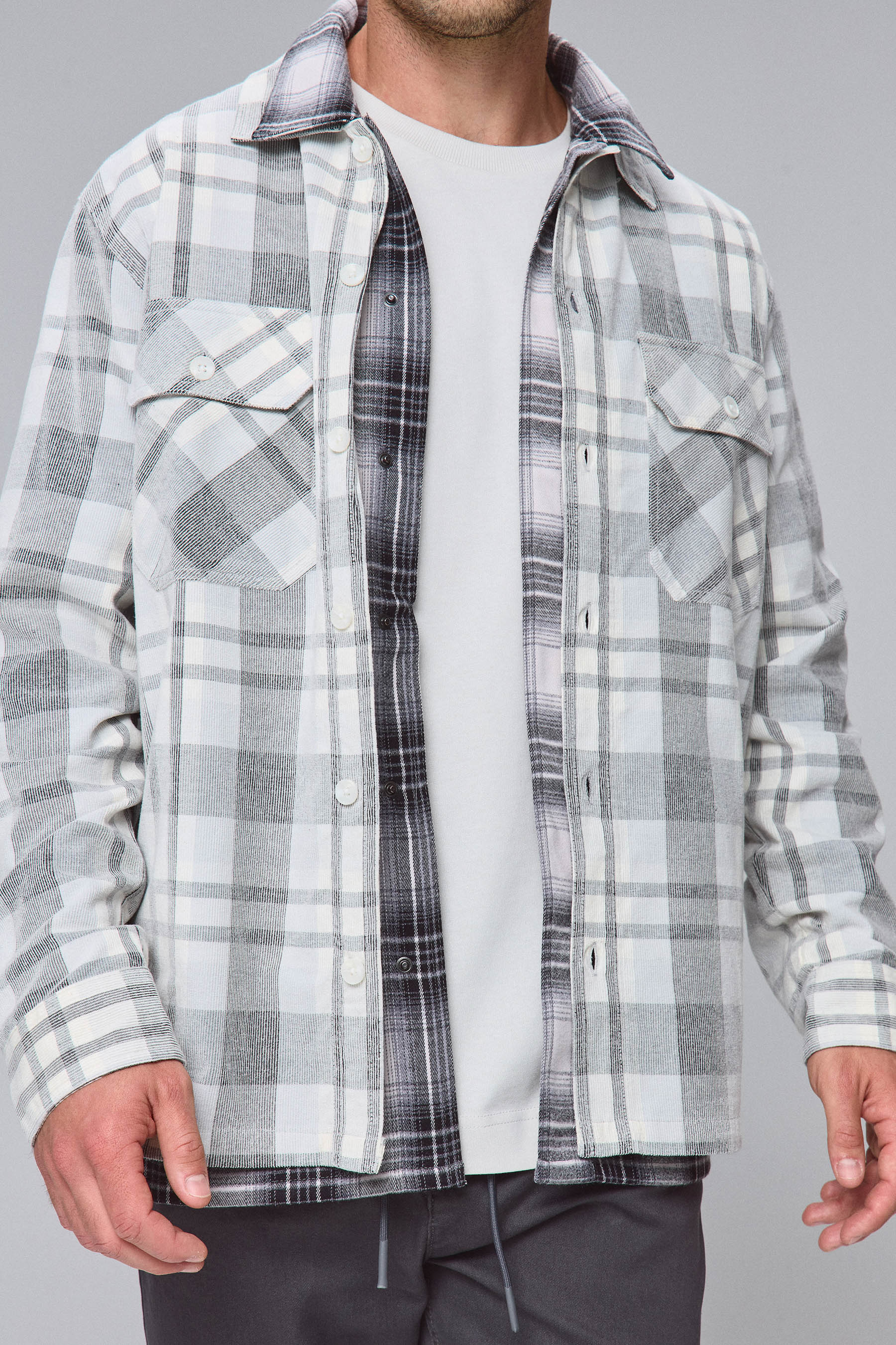 אוברשירט משבצת קורד