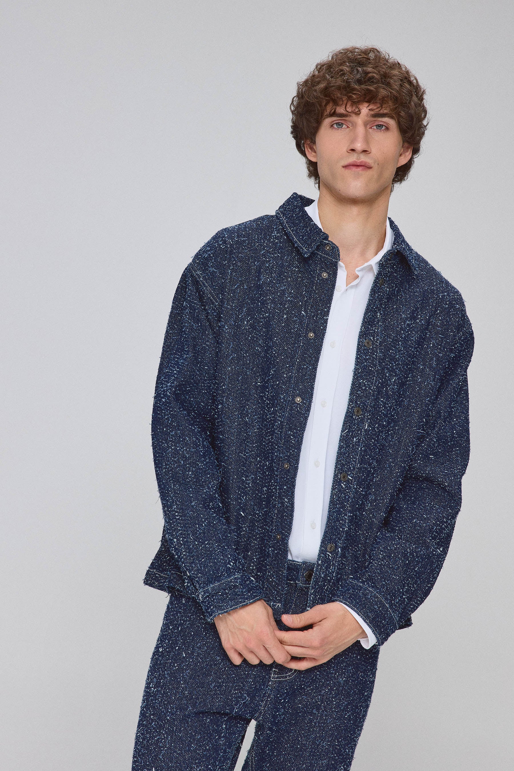 אוברשירט ג'ינס לייבל סט