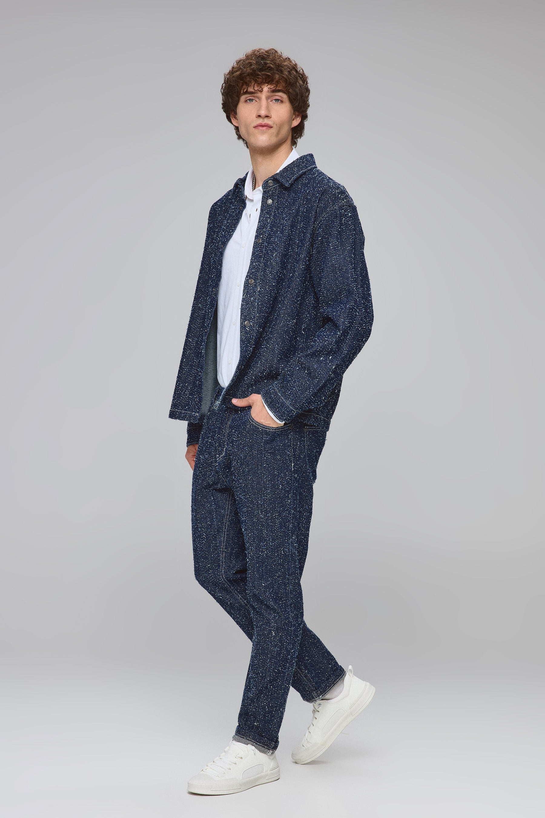 אוברשירט ג'ינס לייבל סט