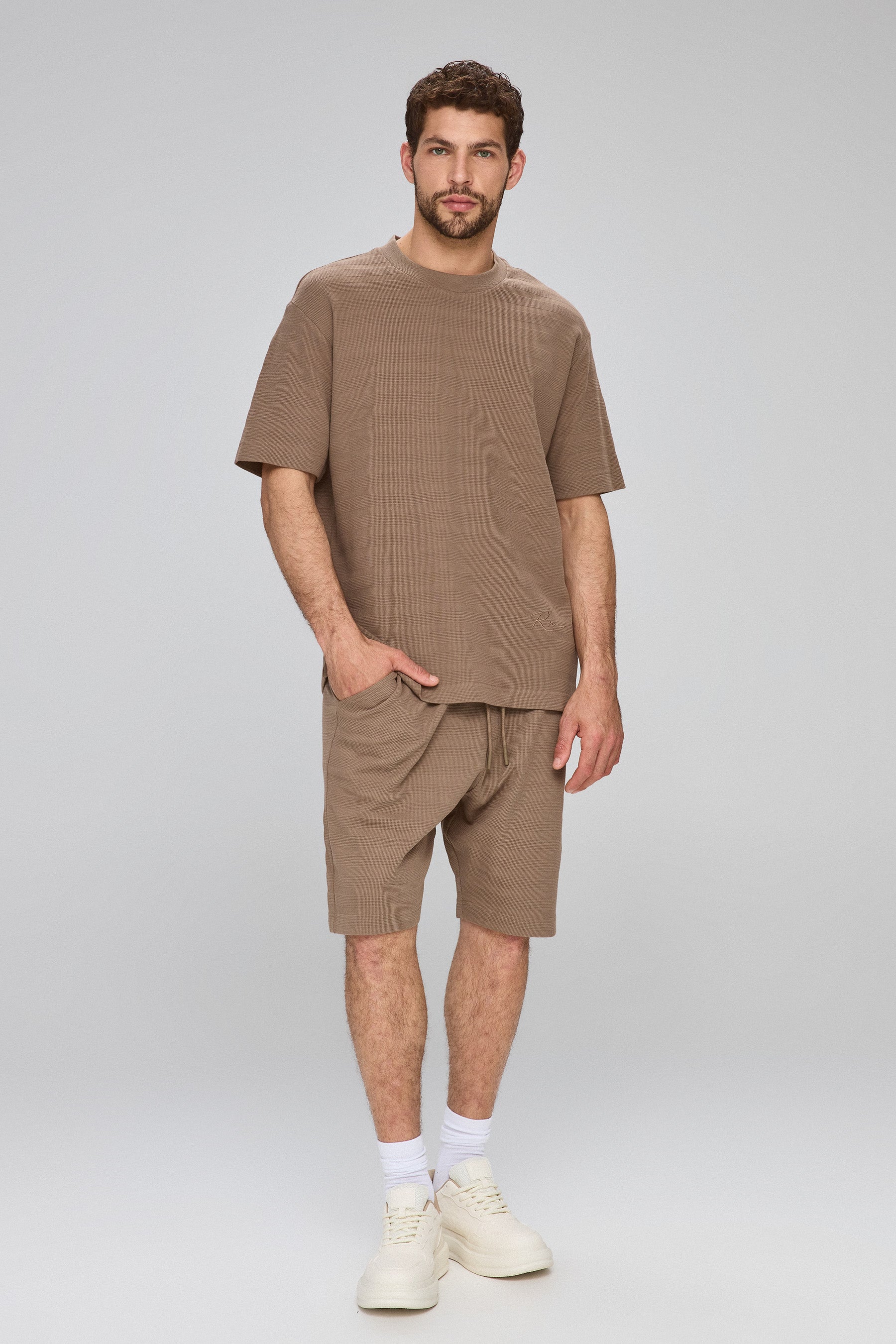 טי וופל-ליין סט