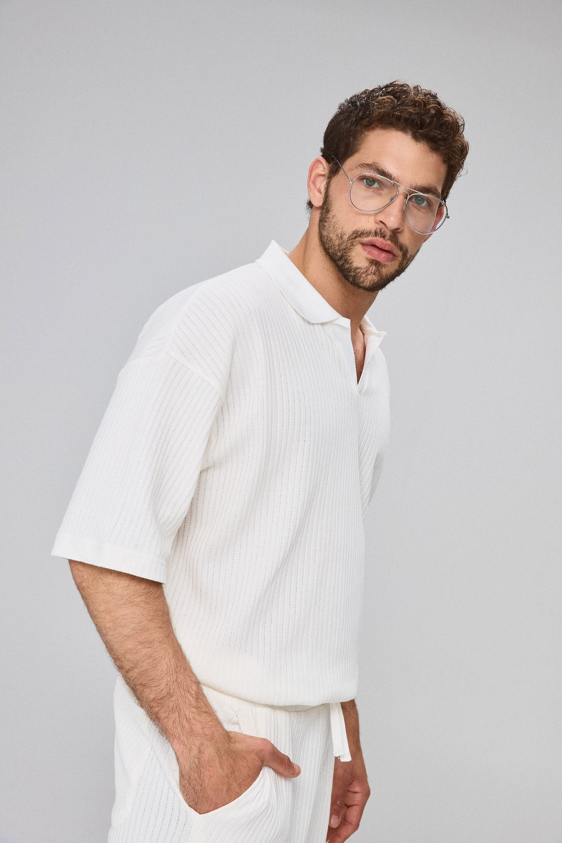 פולו פסים סט