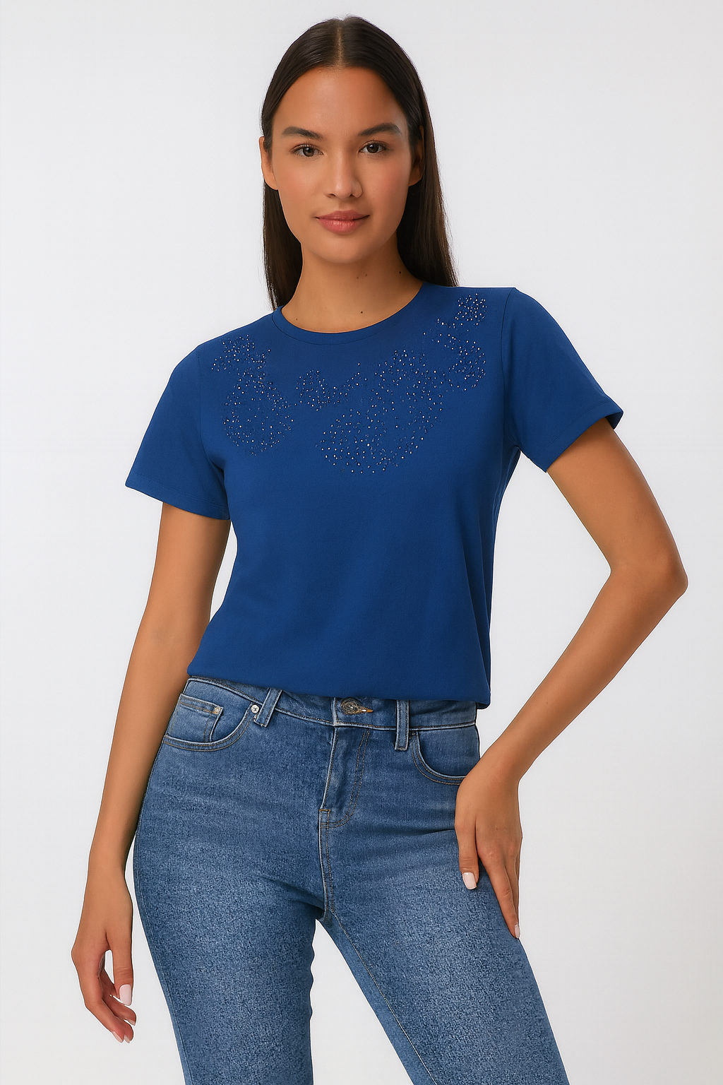 חולצת טישרט כחולה (בדיקה)