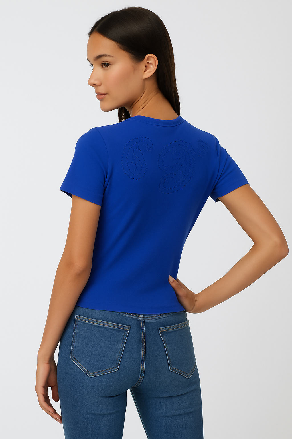 חולצת טישרט כחולה (בדיקה)