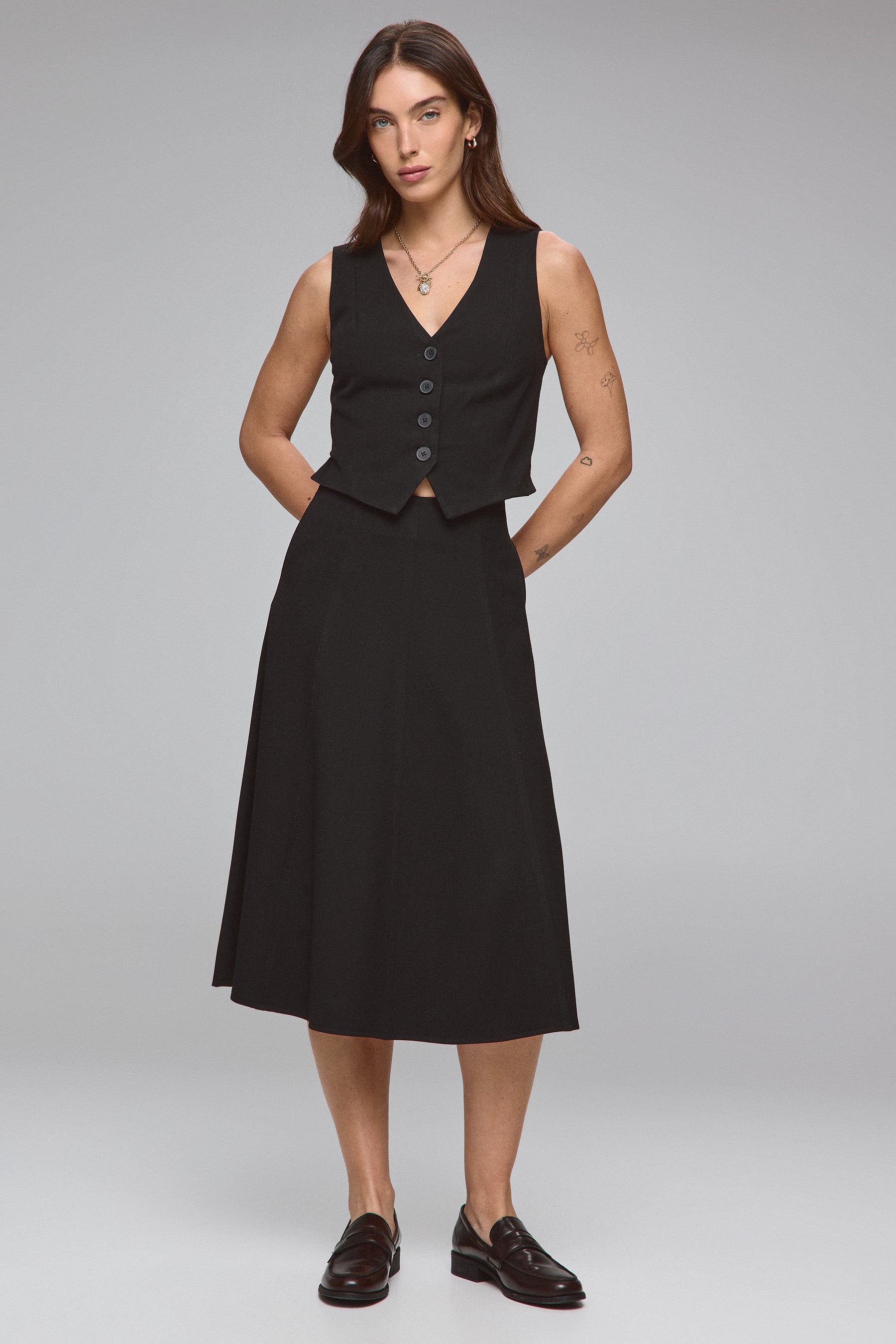 ווסט צמר סט