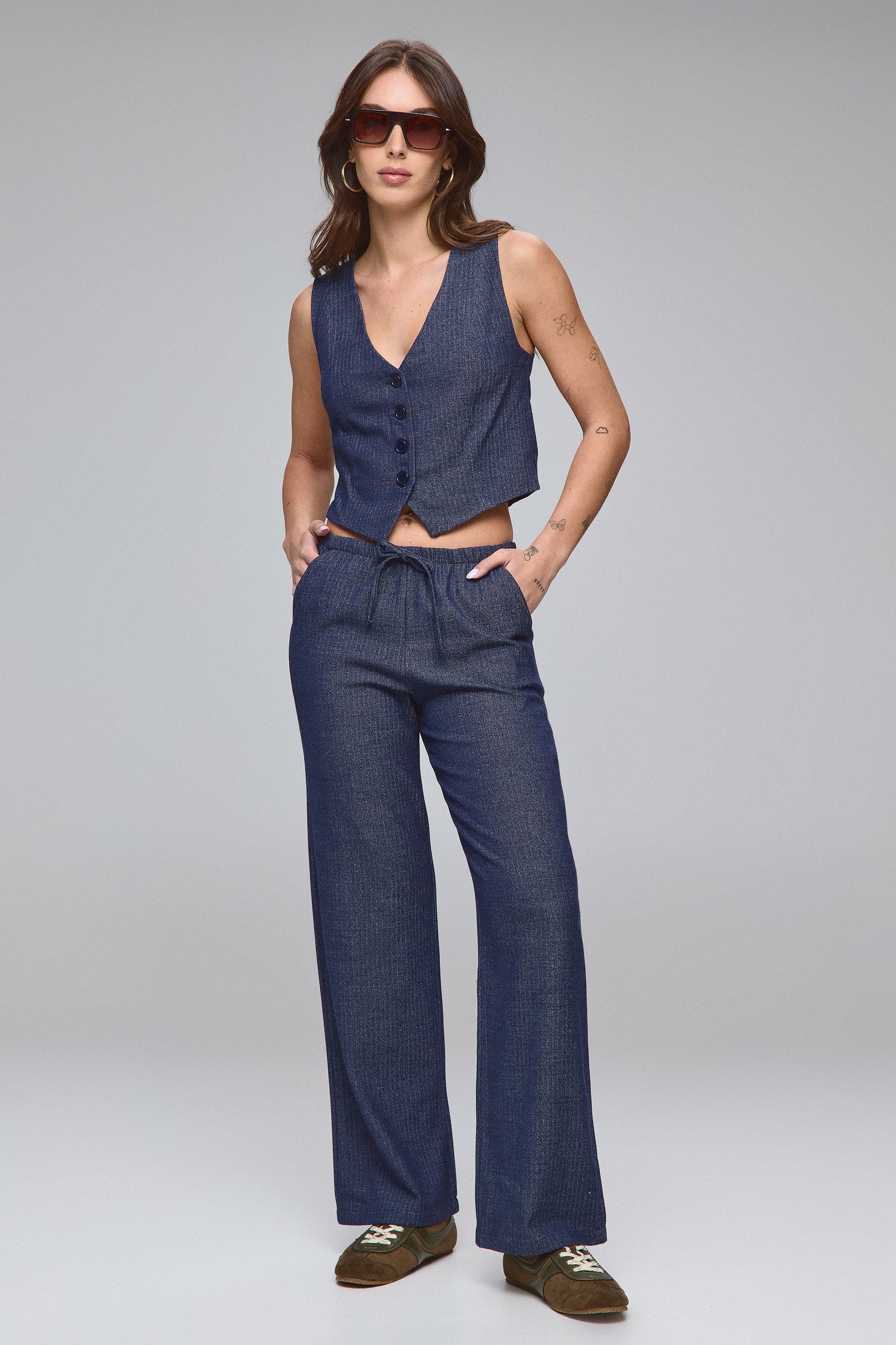 ווסט צמר סט