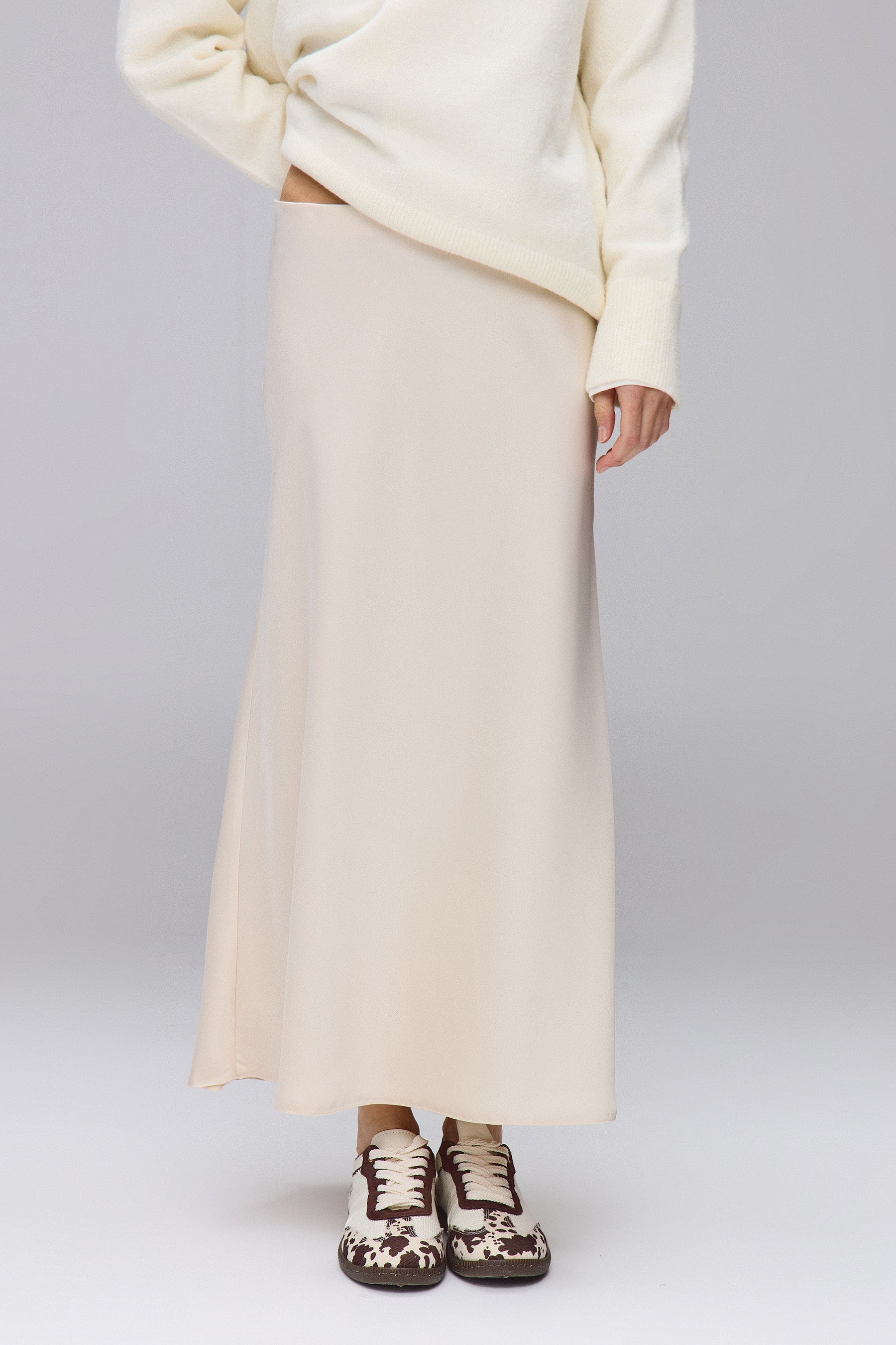 חצאית מקסי עם גומי