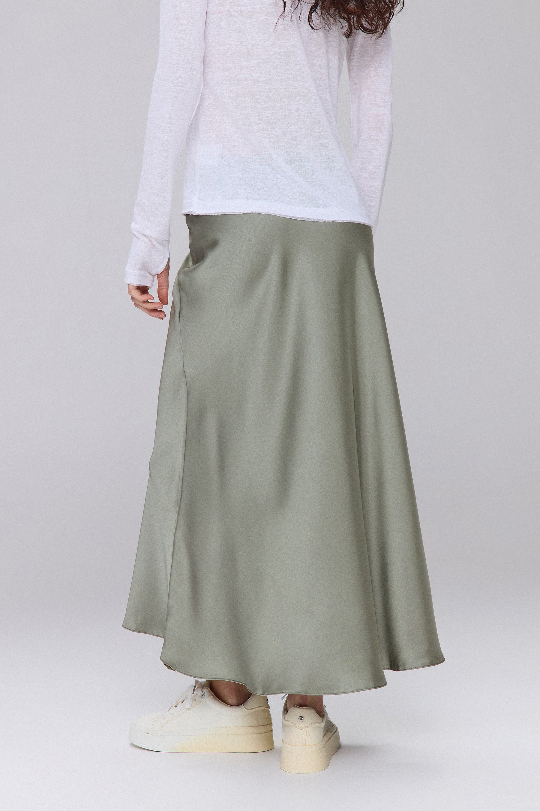 חצאית מקסי עם גומי