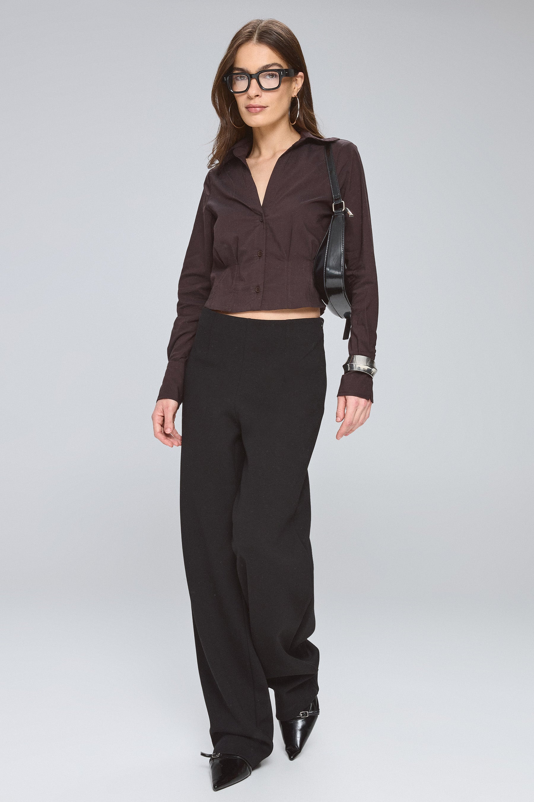 חולצת נעומי מכופתרת בלון