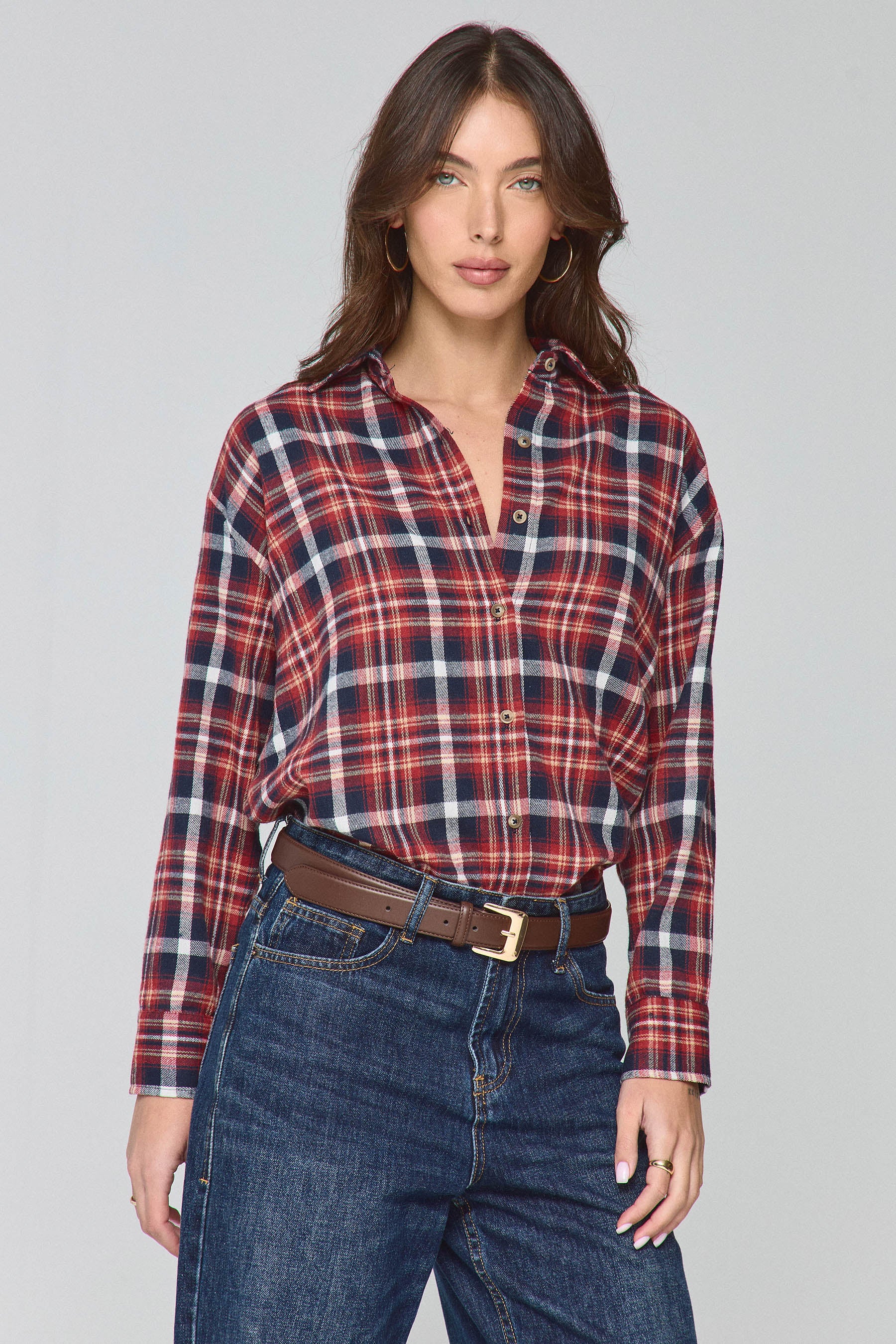 חולצת משובצת מיילי