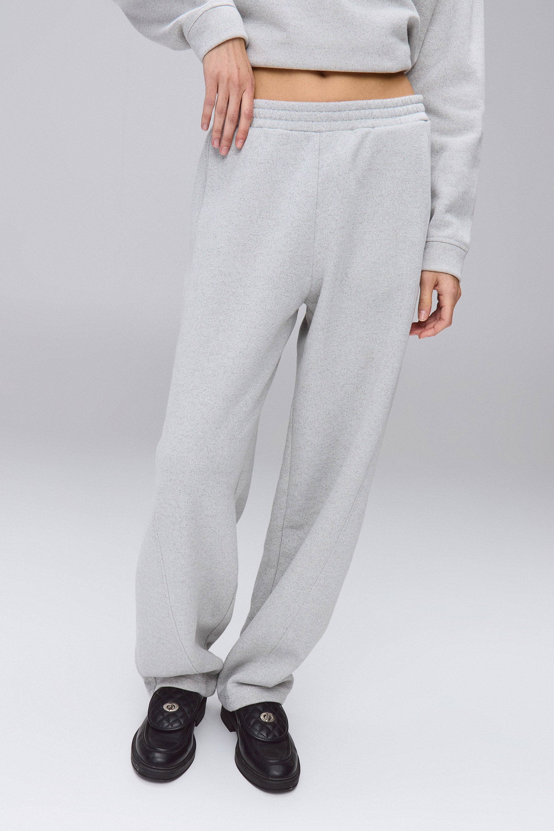 מכנס בד מנצנץ סט