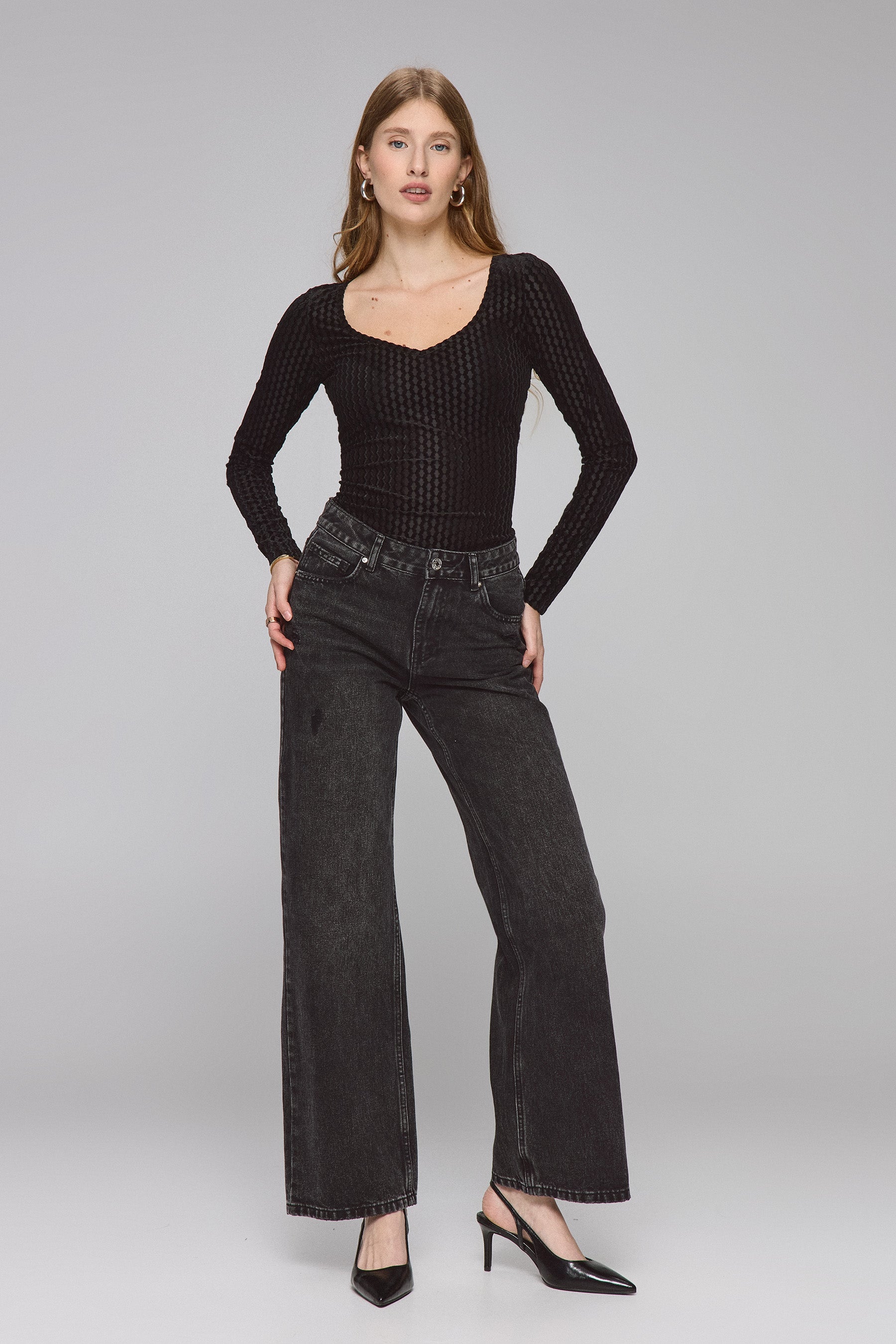 בגד גוף קטיפה מעוינים