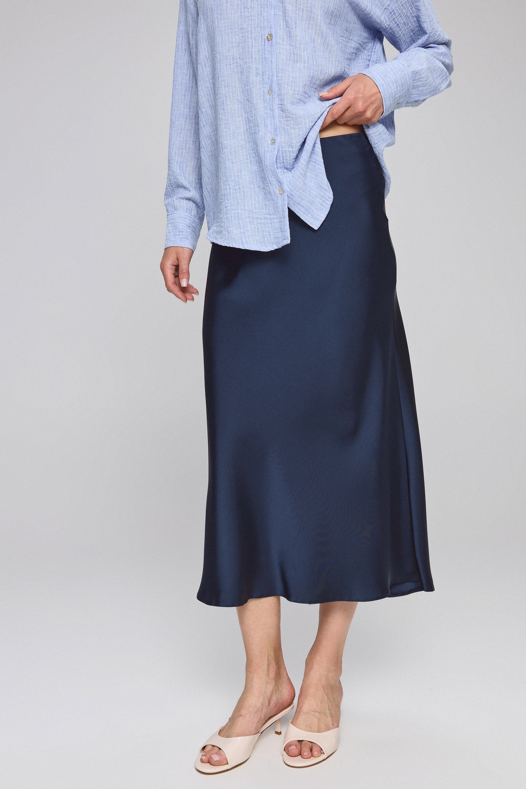 חצאית מקסי עם גומי