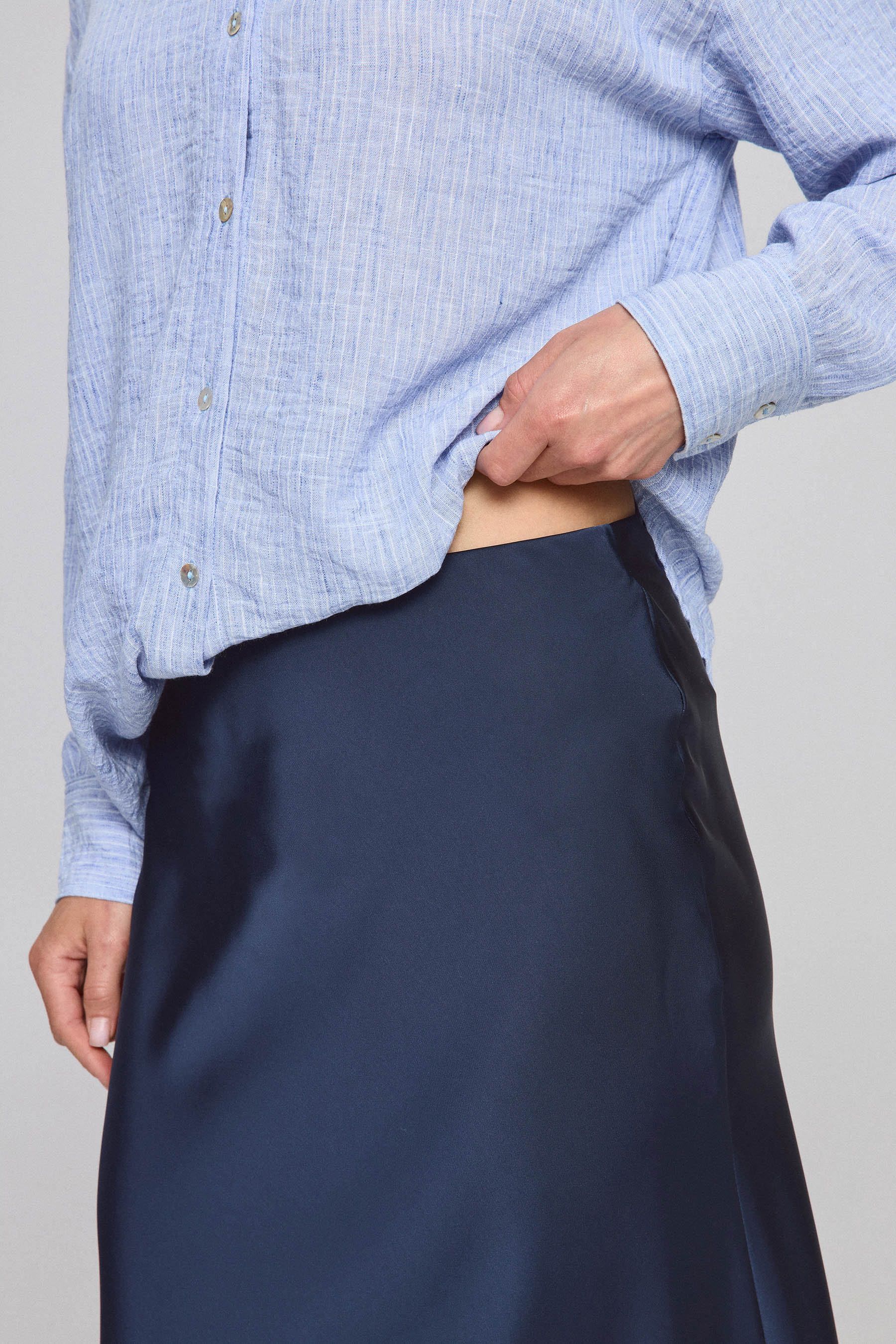 חצאית מקסי עם גומי