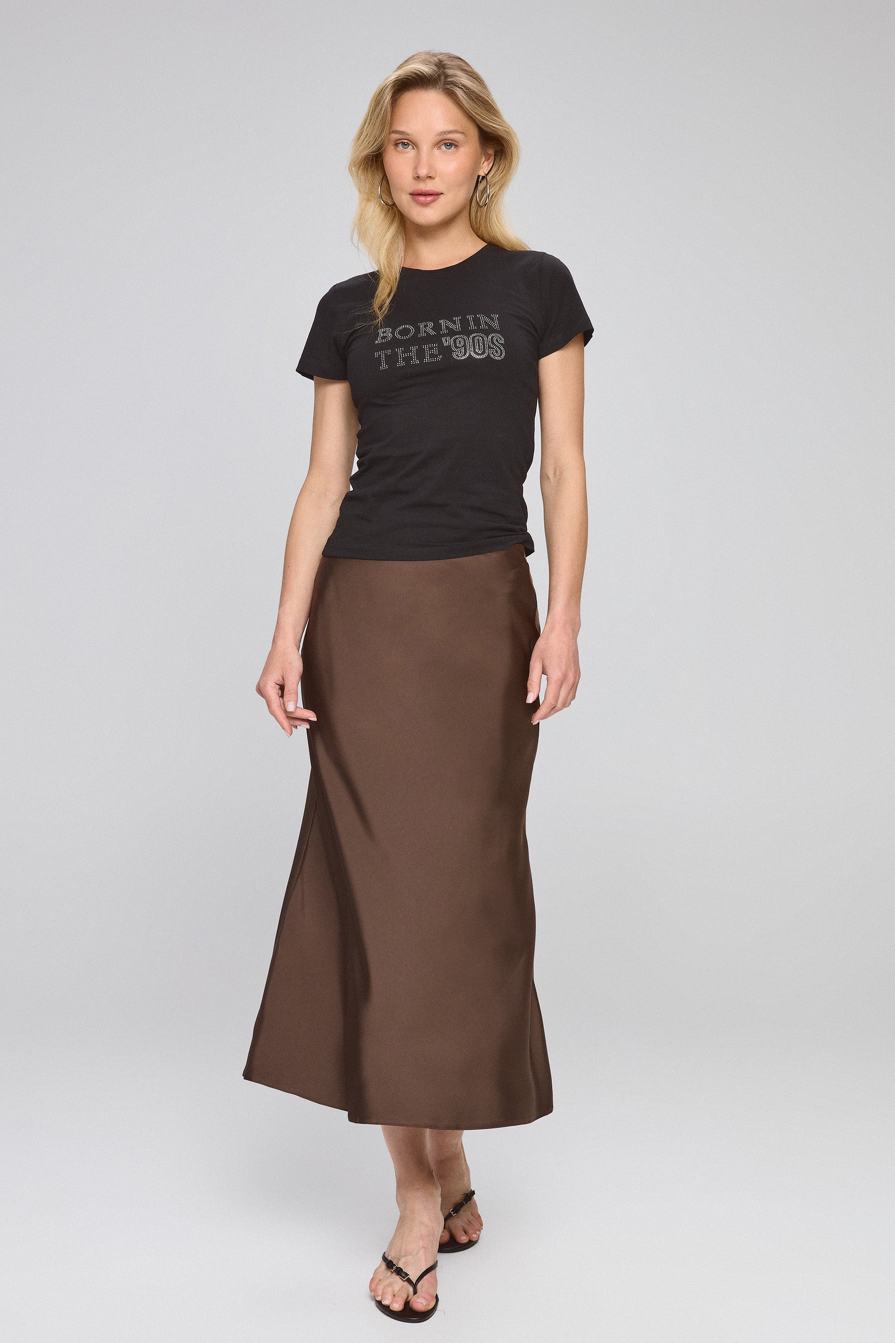 חצאית מקסי עם גומי