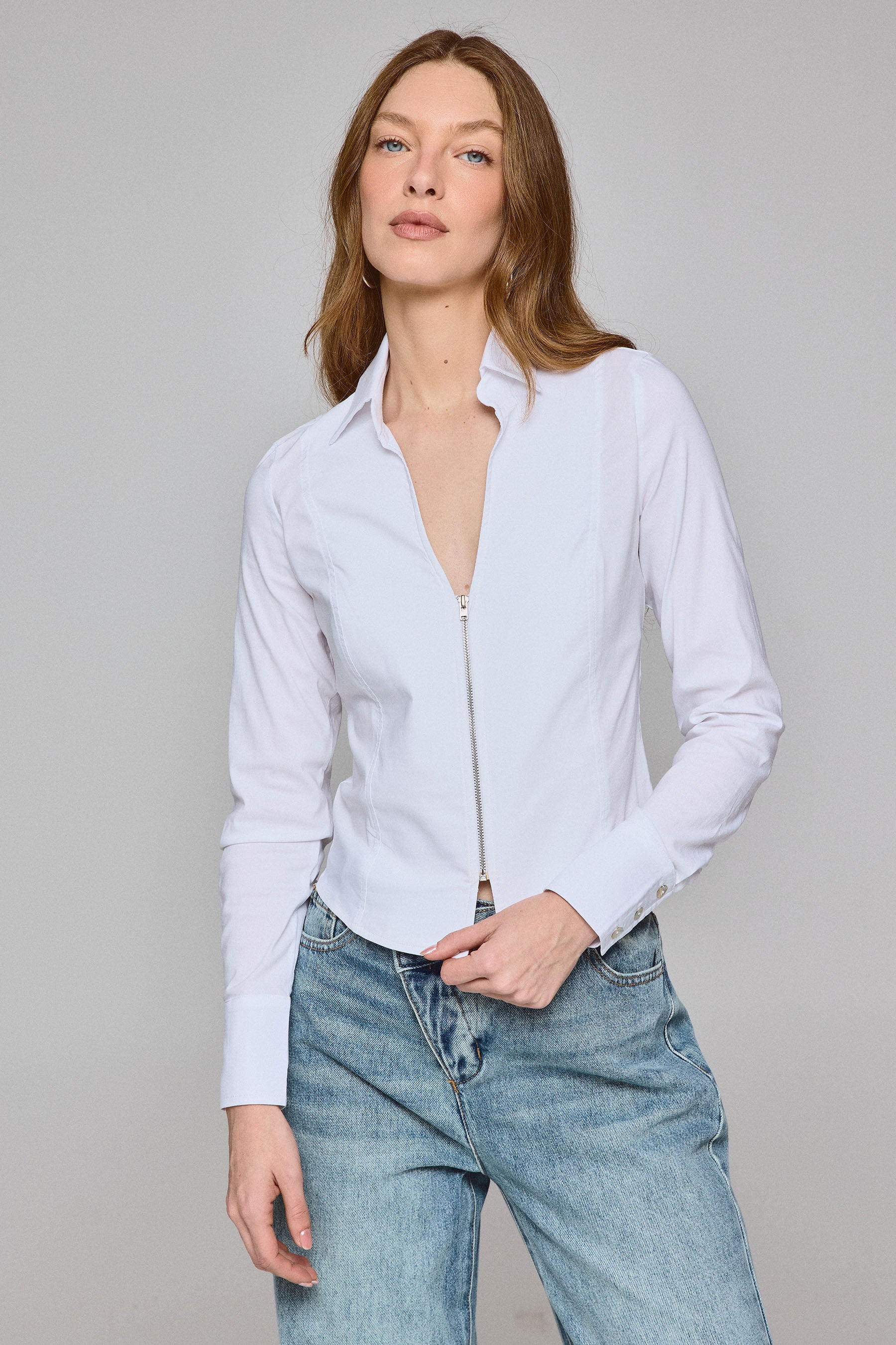 חולצת ארוכה רוכסן