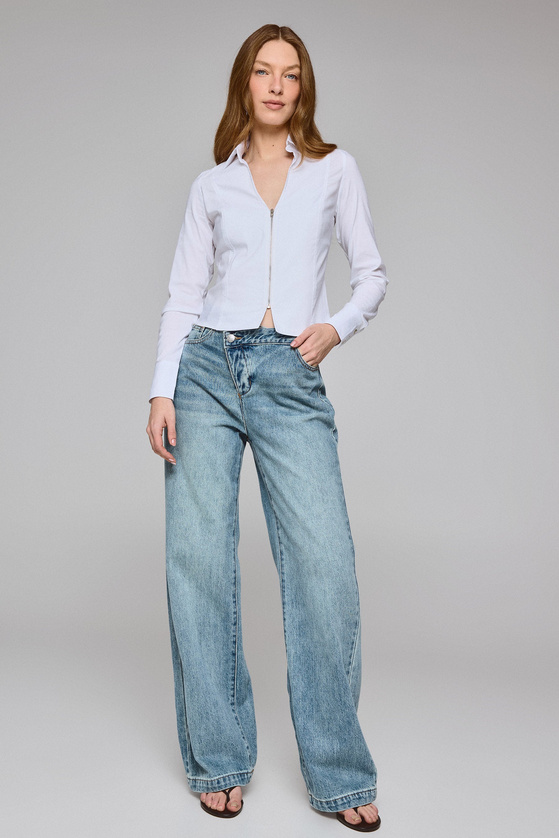 חולצת ארוכה רוכסן