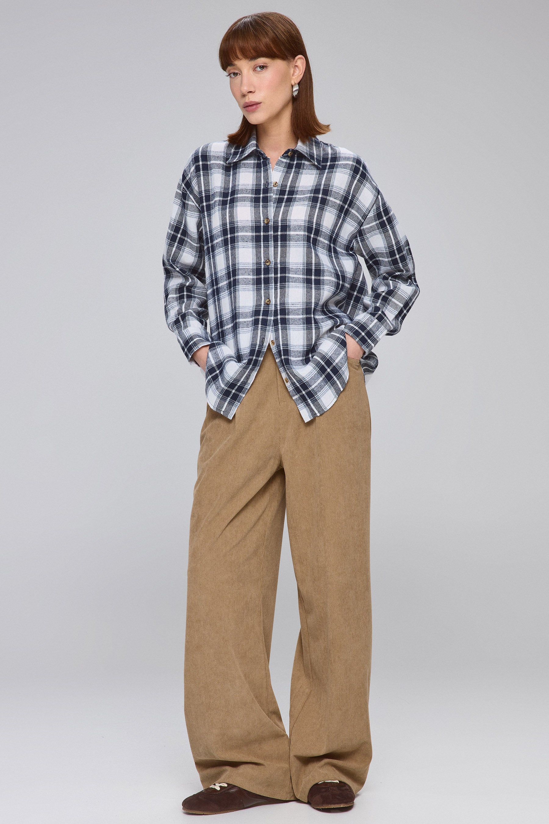 חולצת משבצות ליה