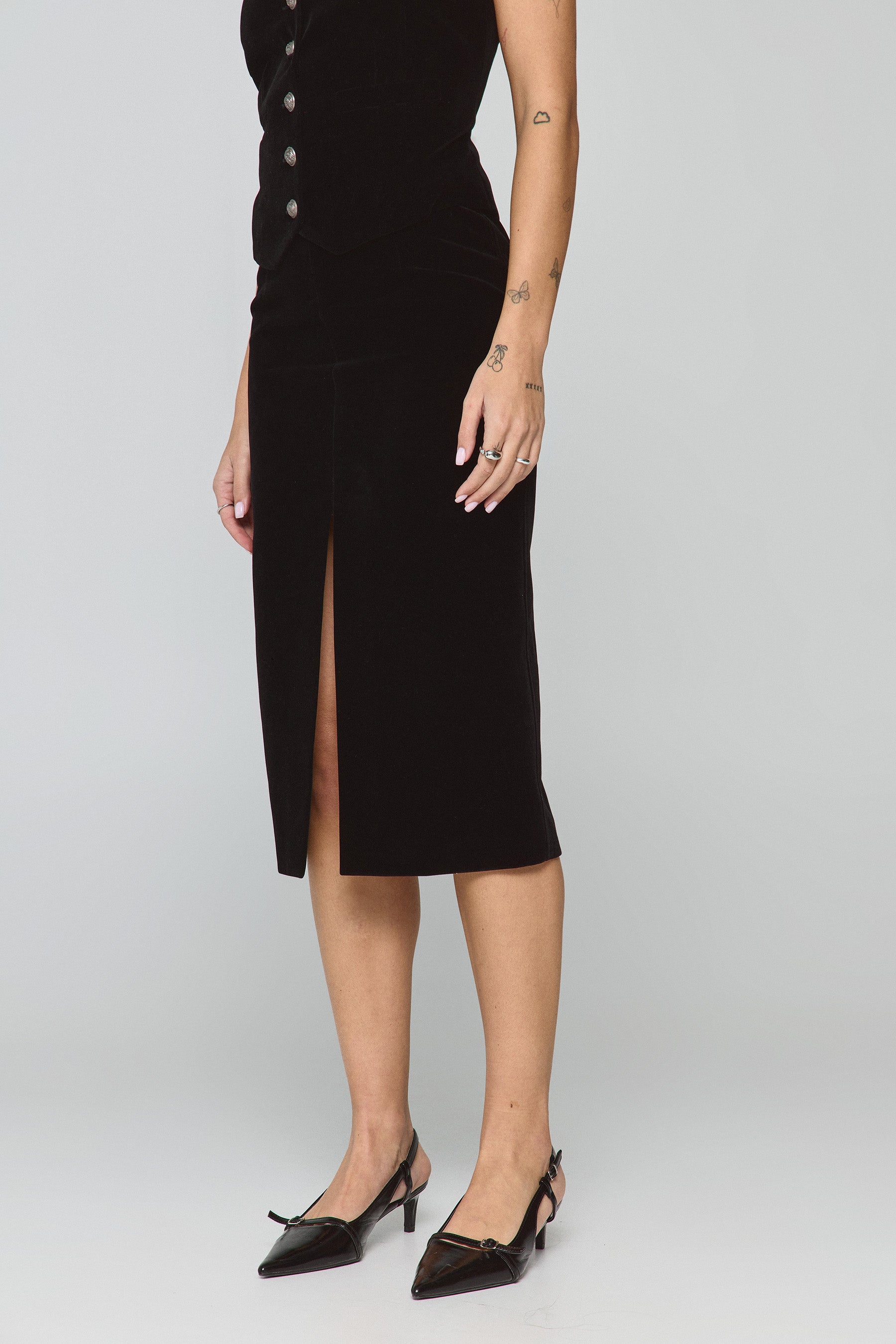 חצאית קטיפה סט