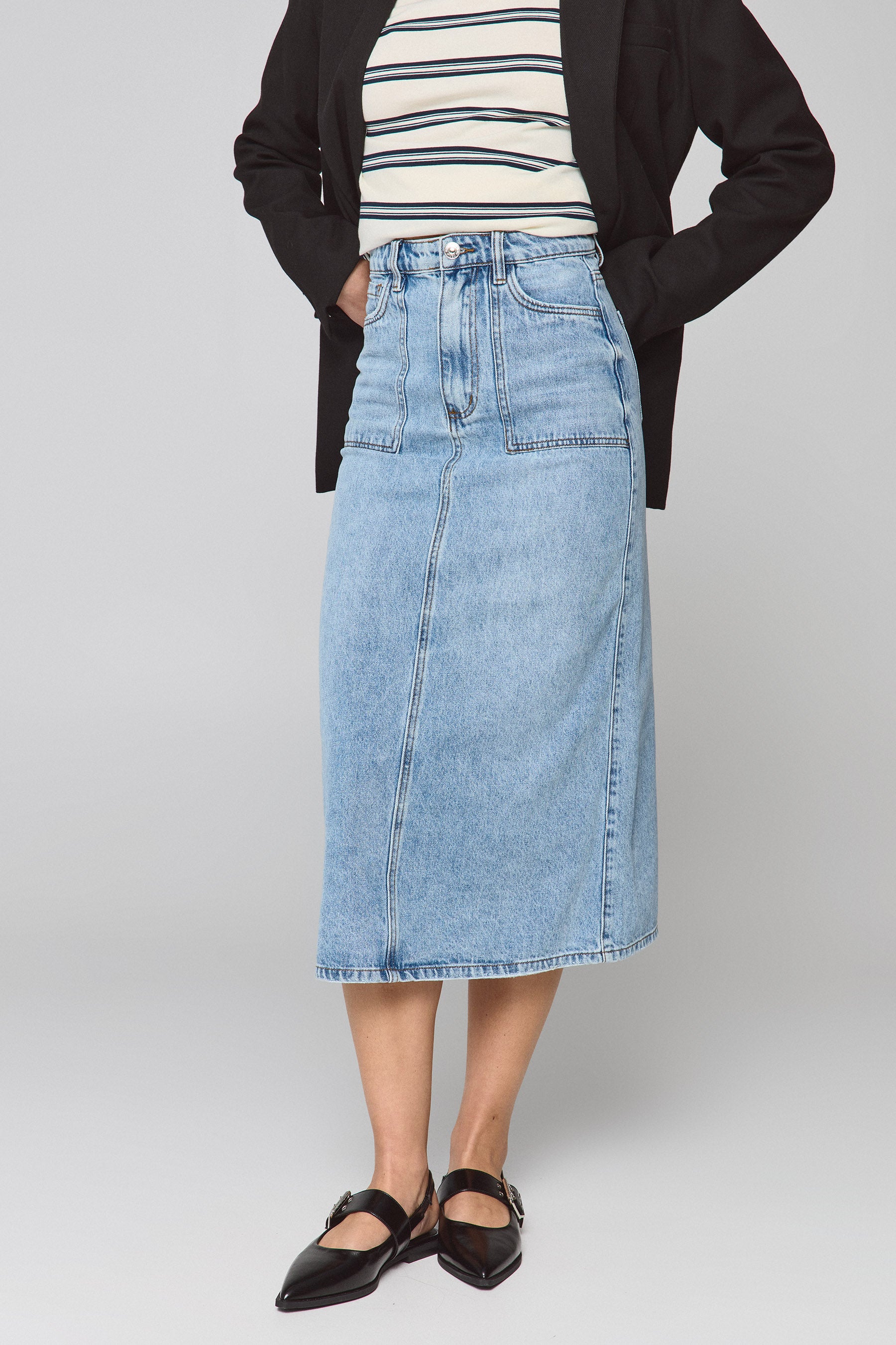 חצאית כיסי פטצ'