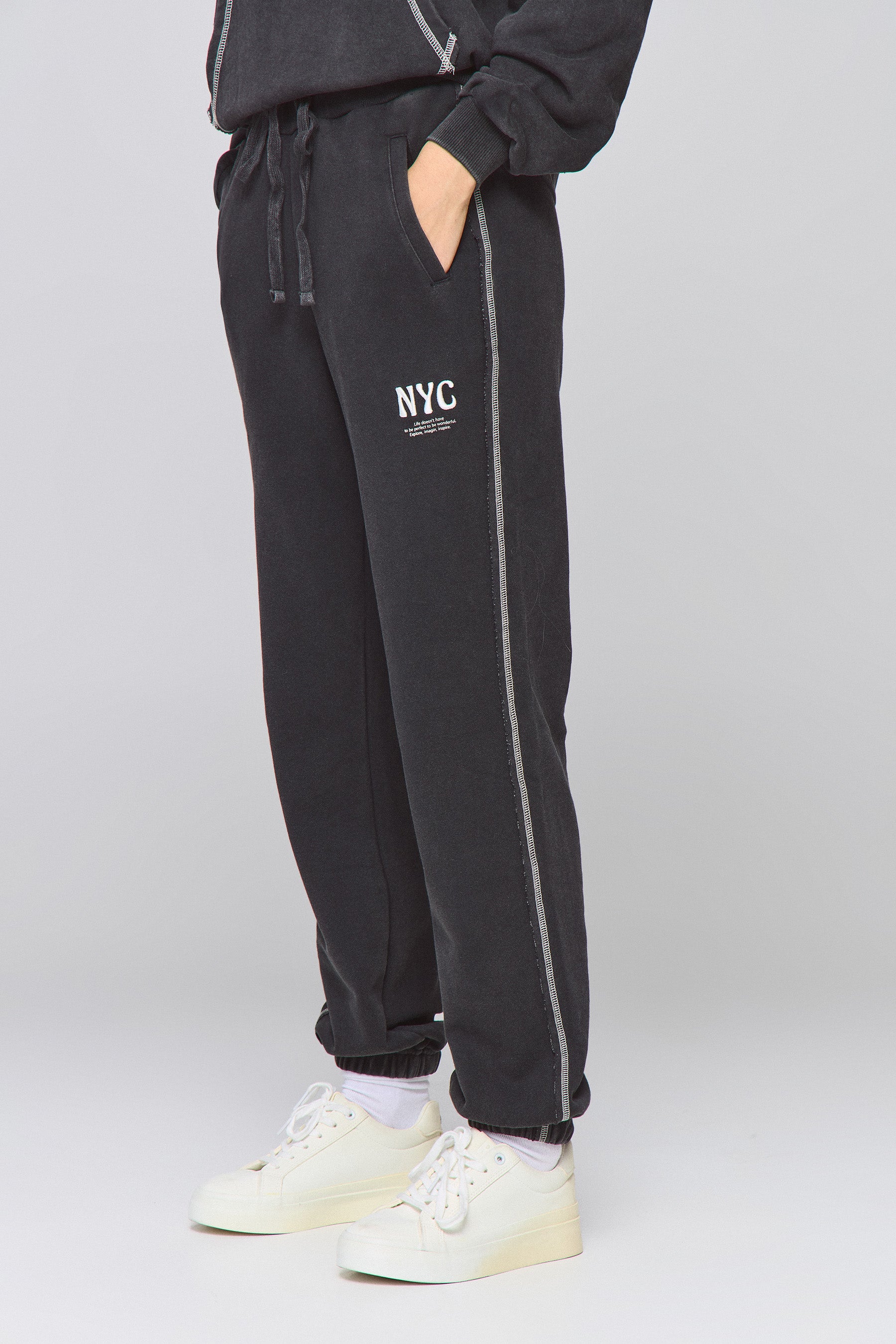 מכנס שטוף עם פלטלוק