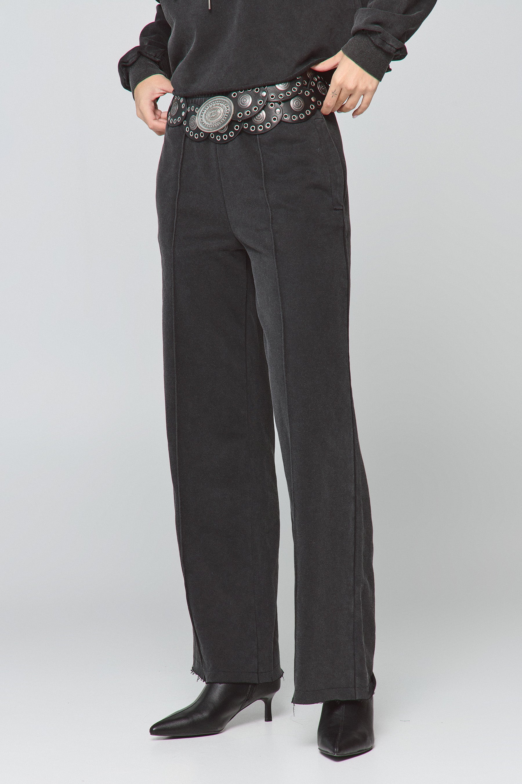 מכנס רחב שטוף