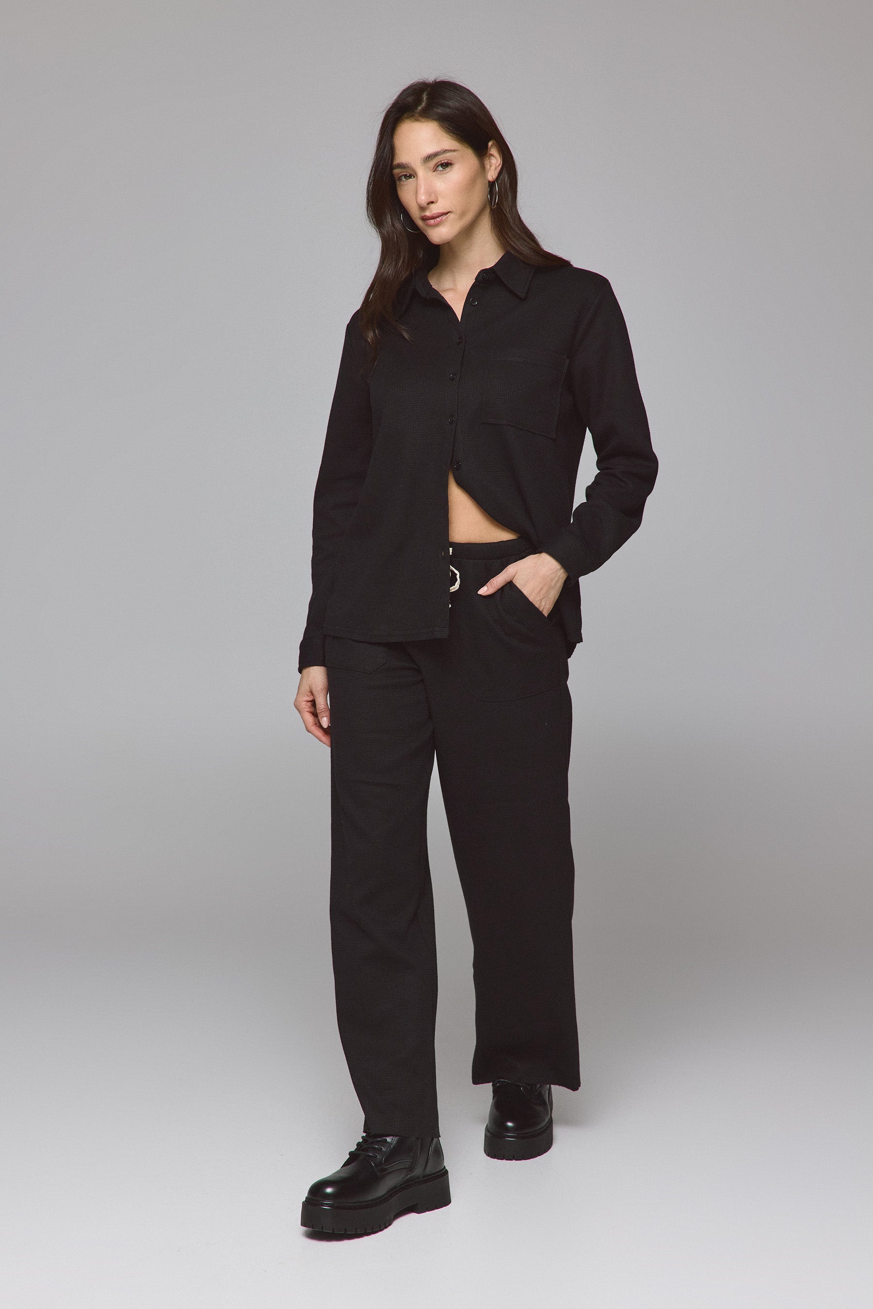 מכנס וופל סט