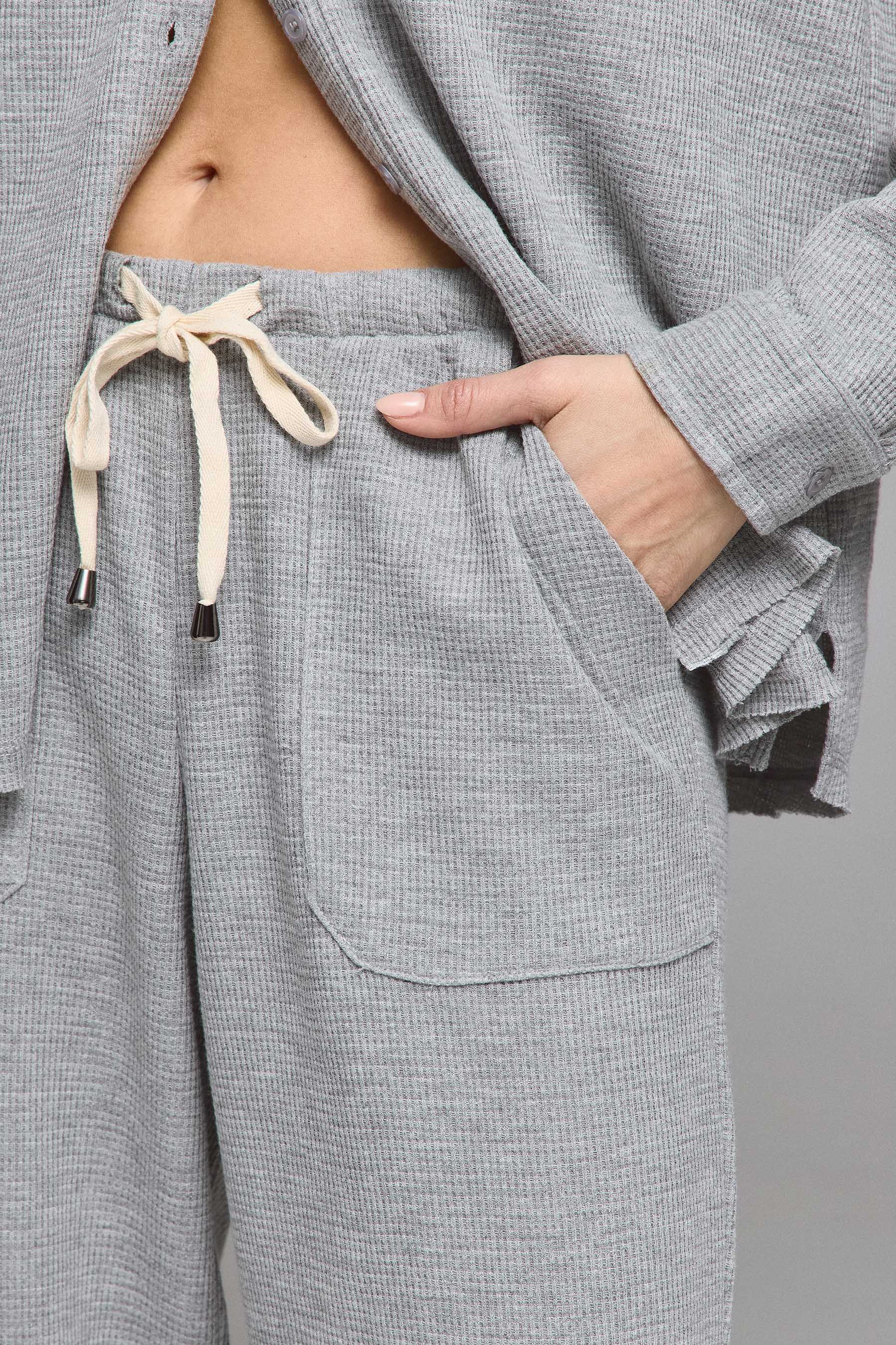 מכנס וופל סט