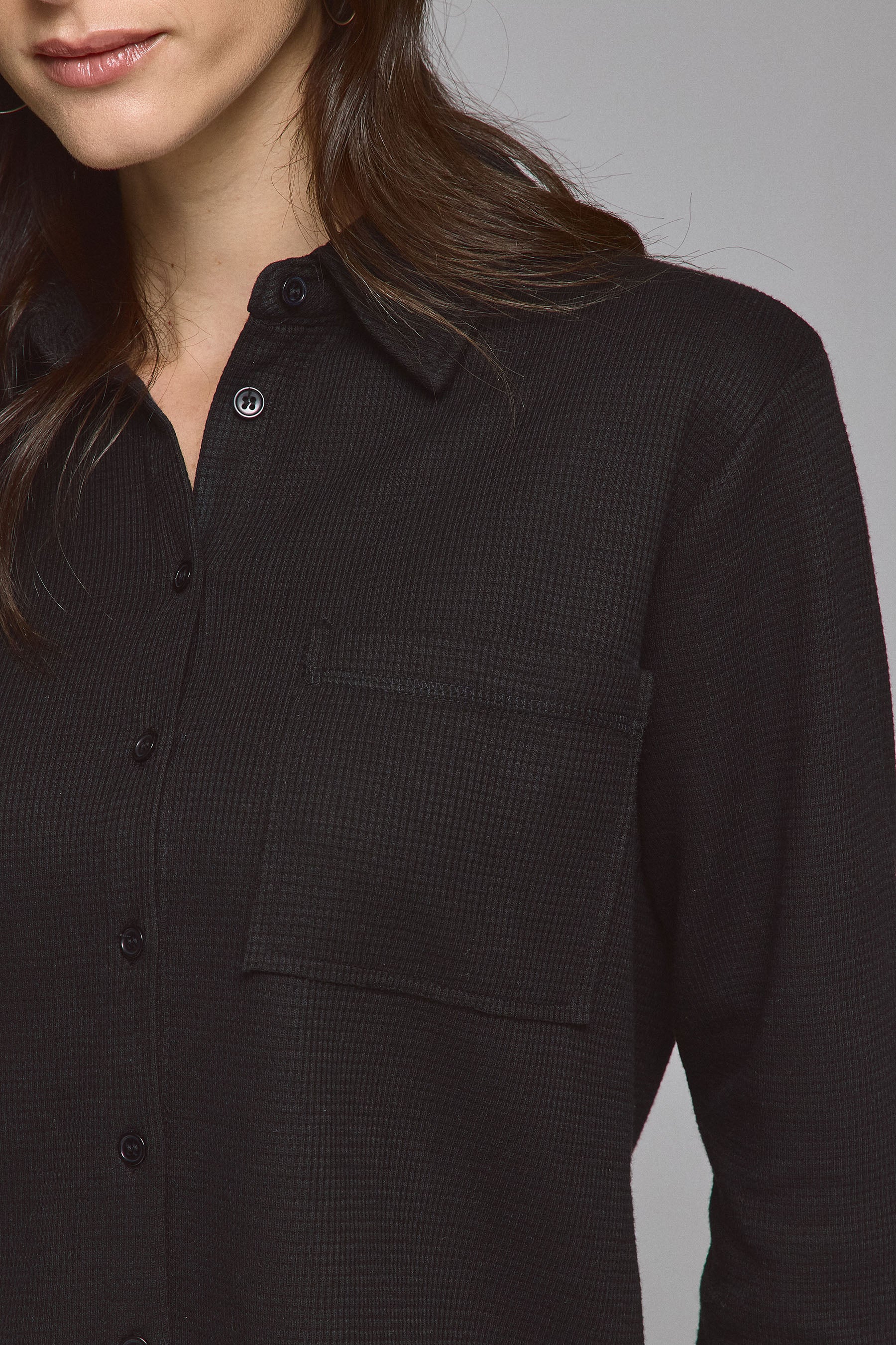 חולצת כפתורים וופל סט