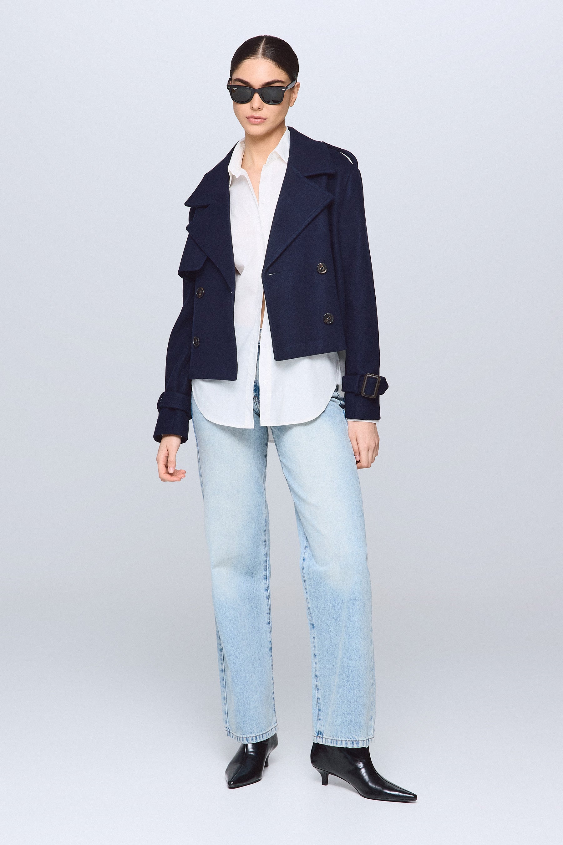 מעיל טרנץ צמר