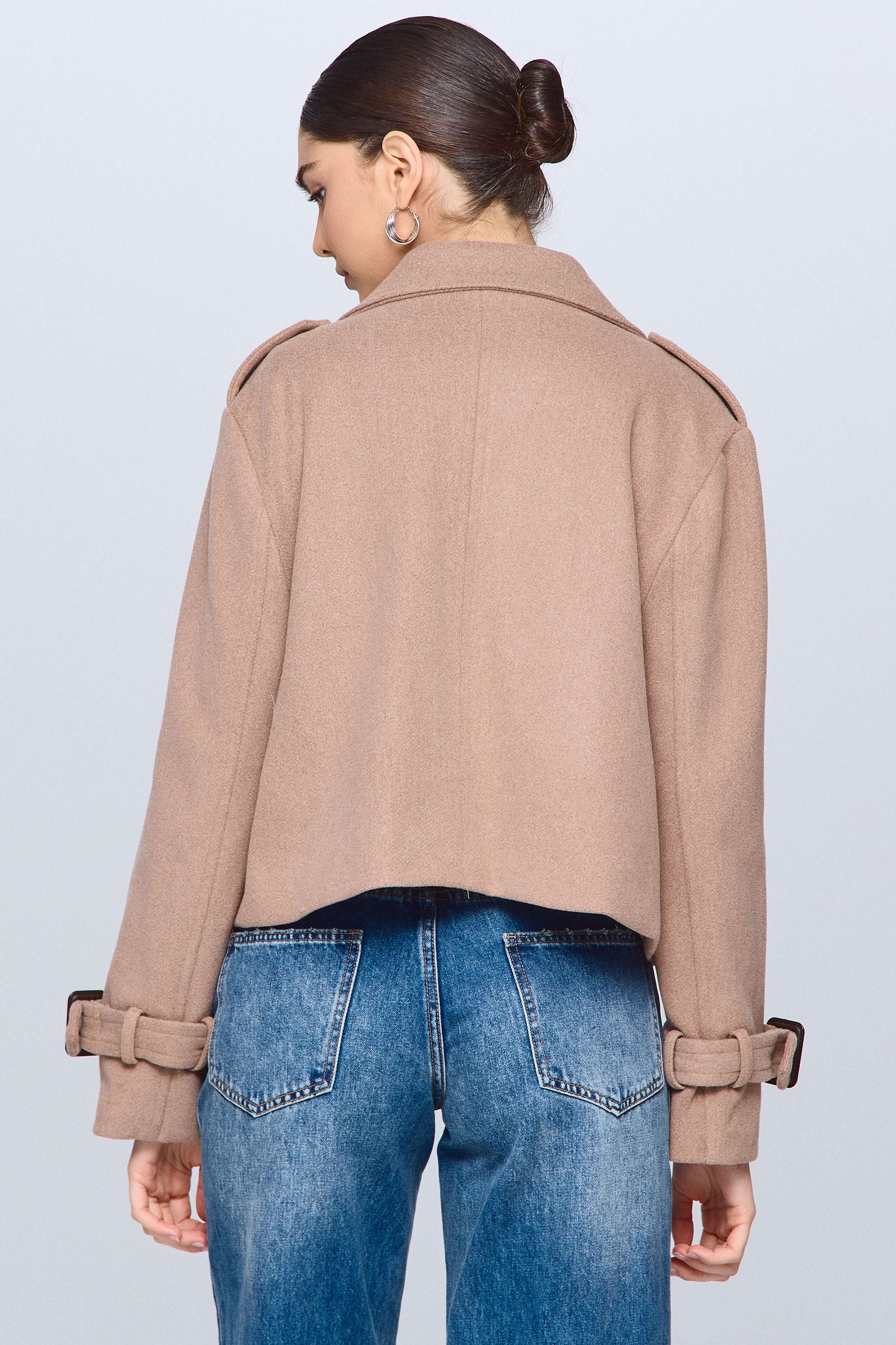 מעיל טרנץ צמר