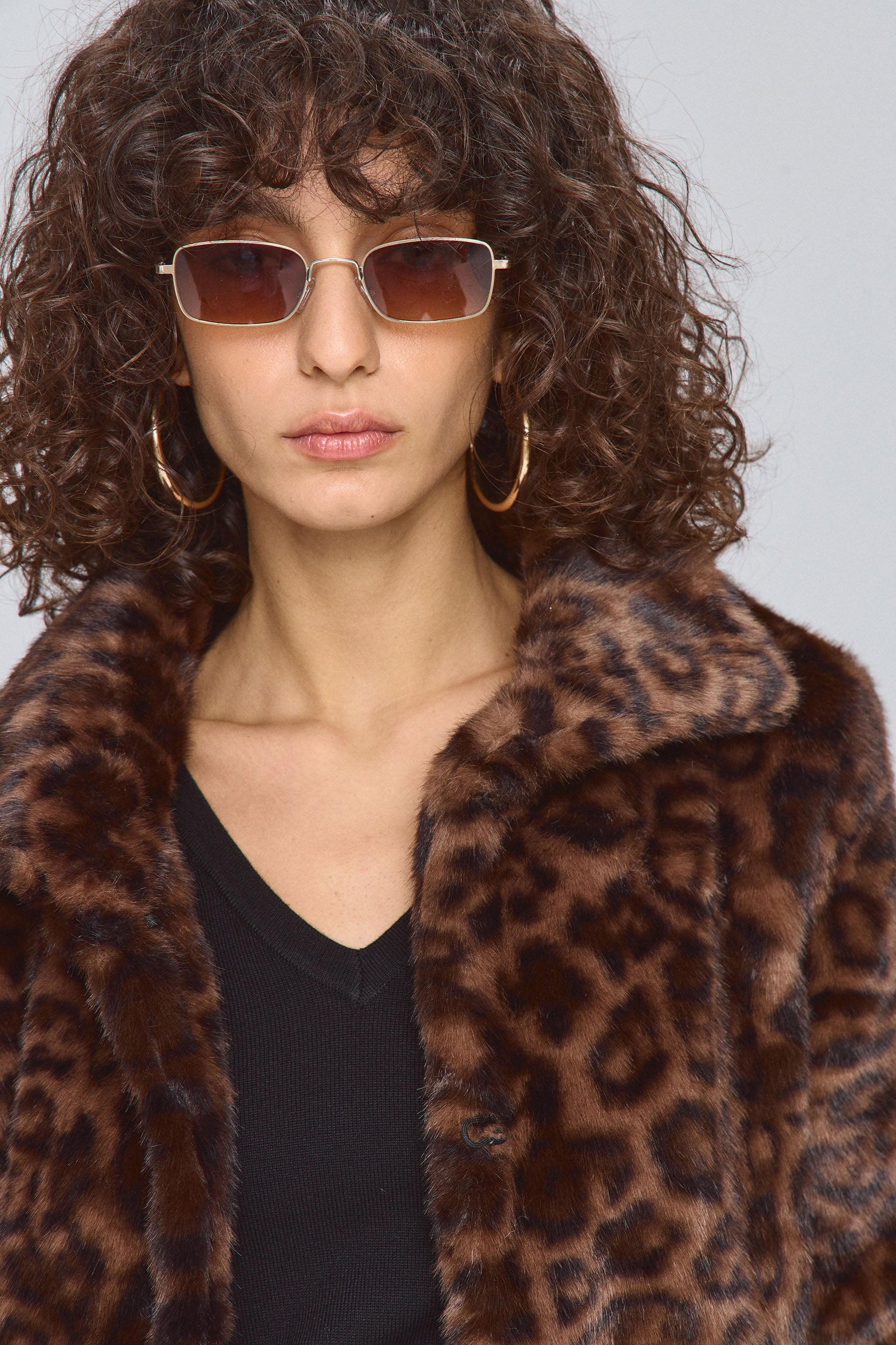 מעיל פרווה מנומר