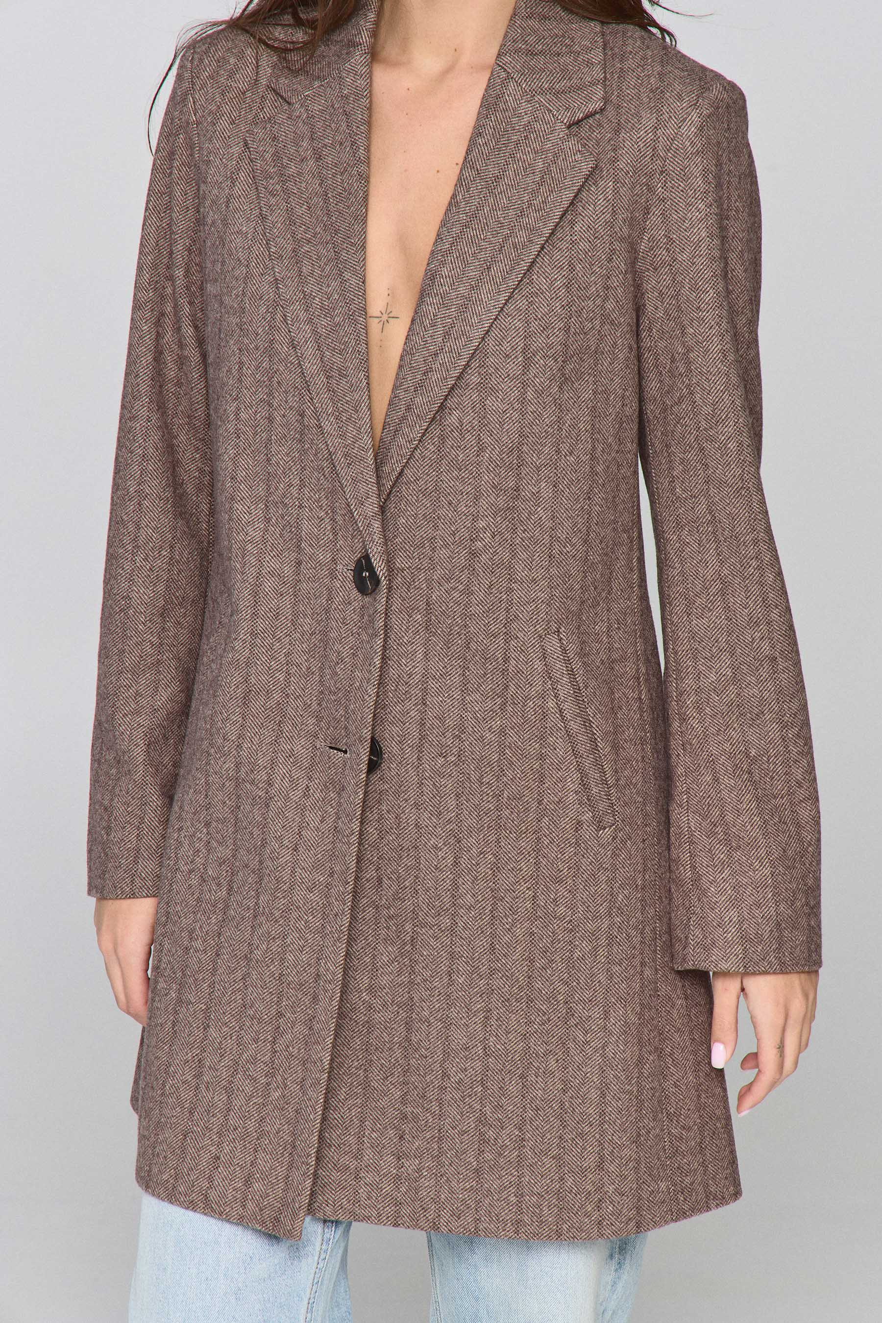 מעיל צמר מחוייט