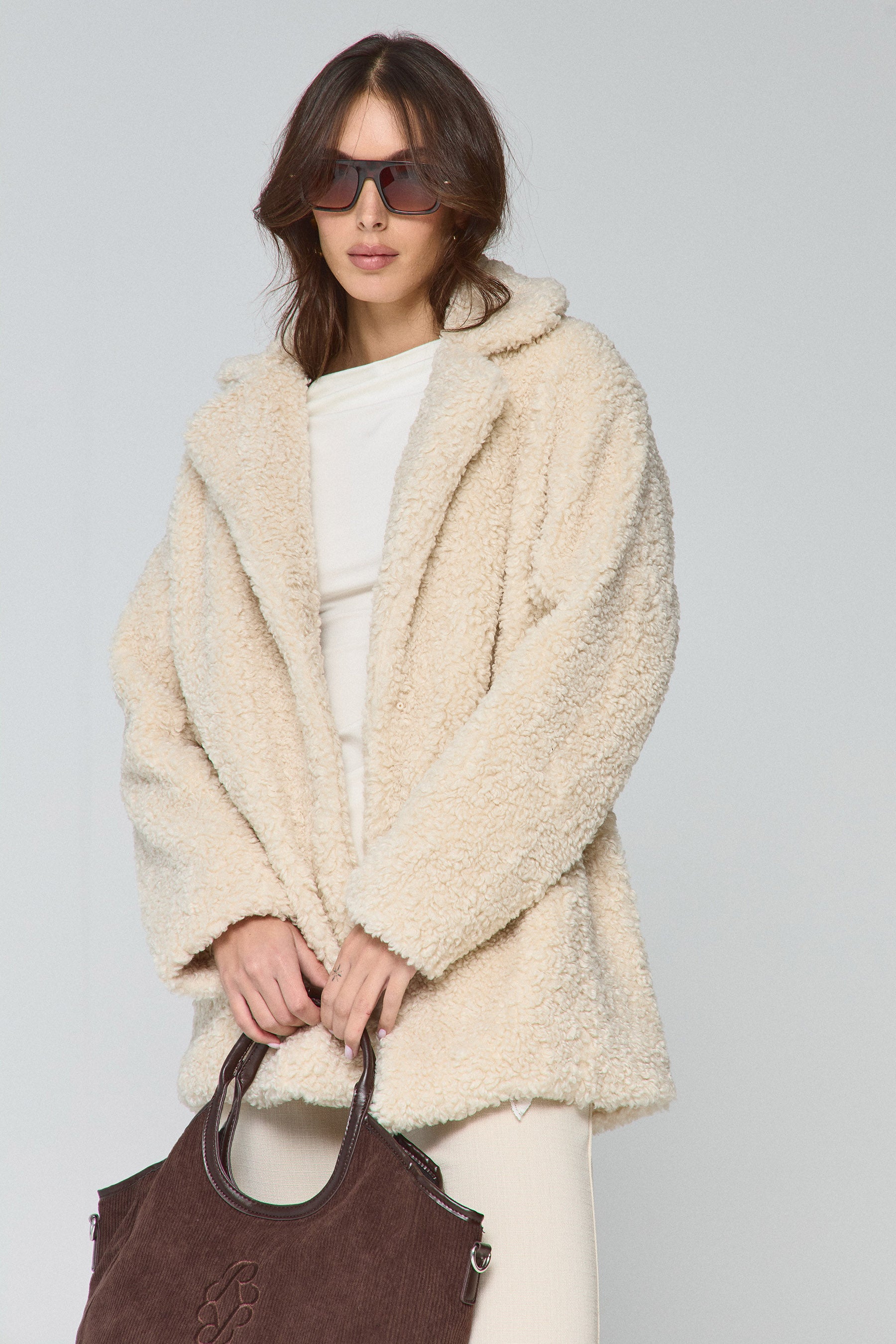 מעיל טדי ארוך