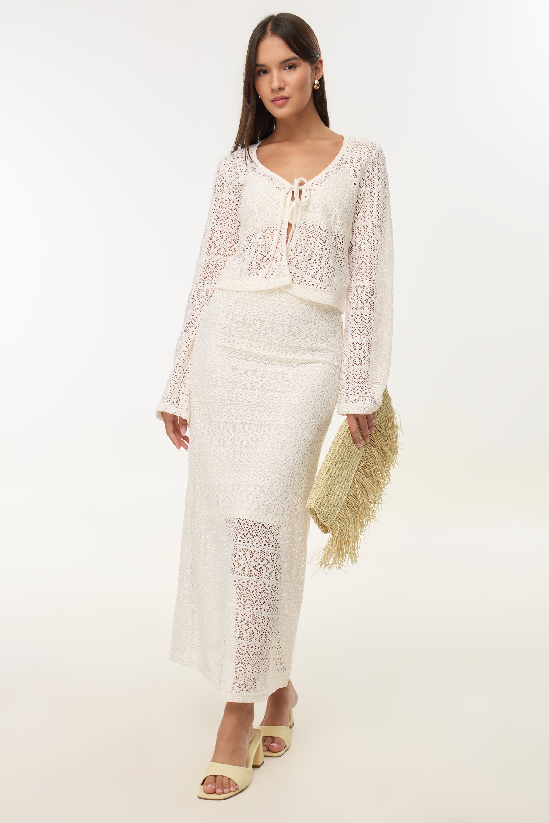 חצאית מקסי קרושה