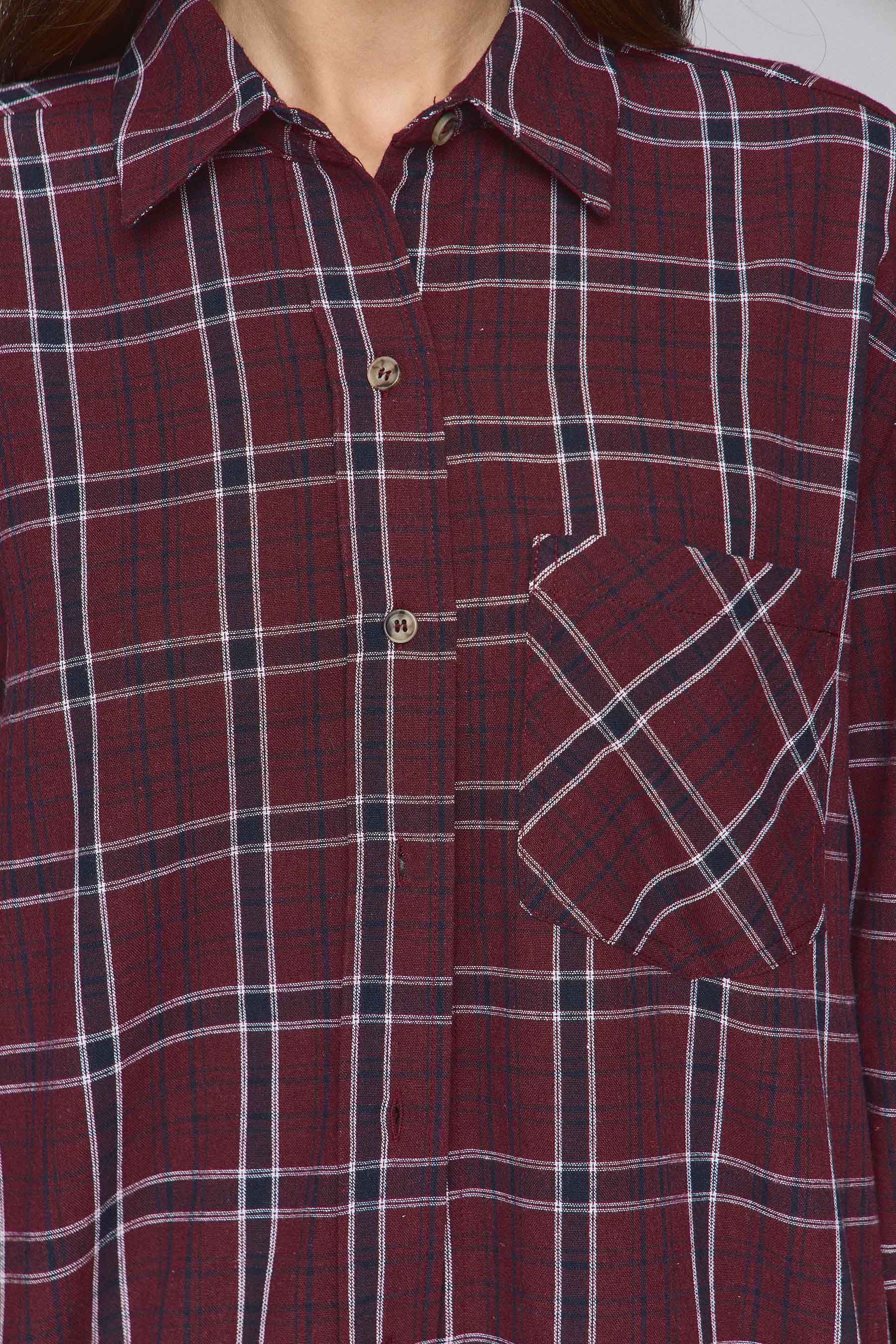 חולצה משובצת ריילי