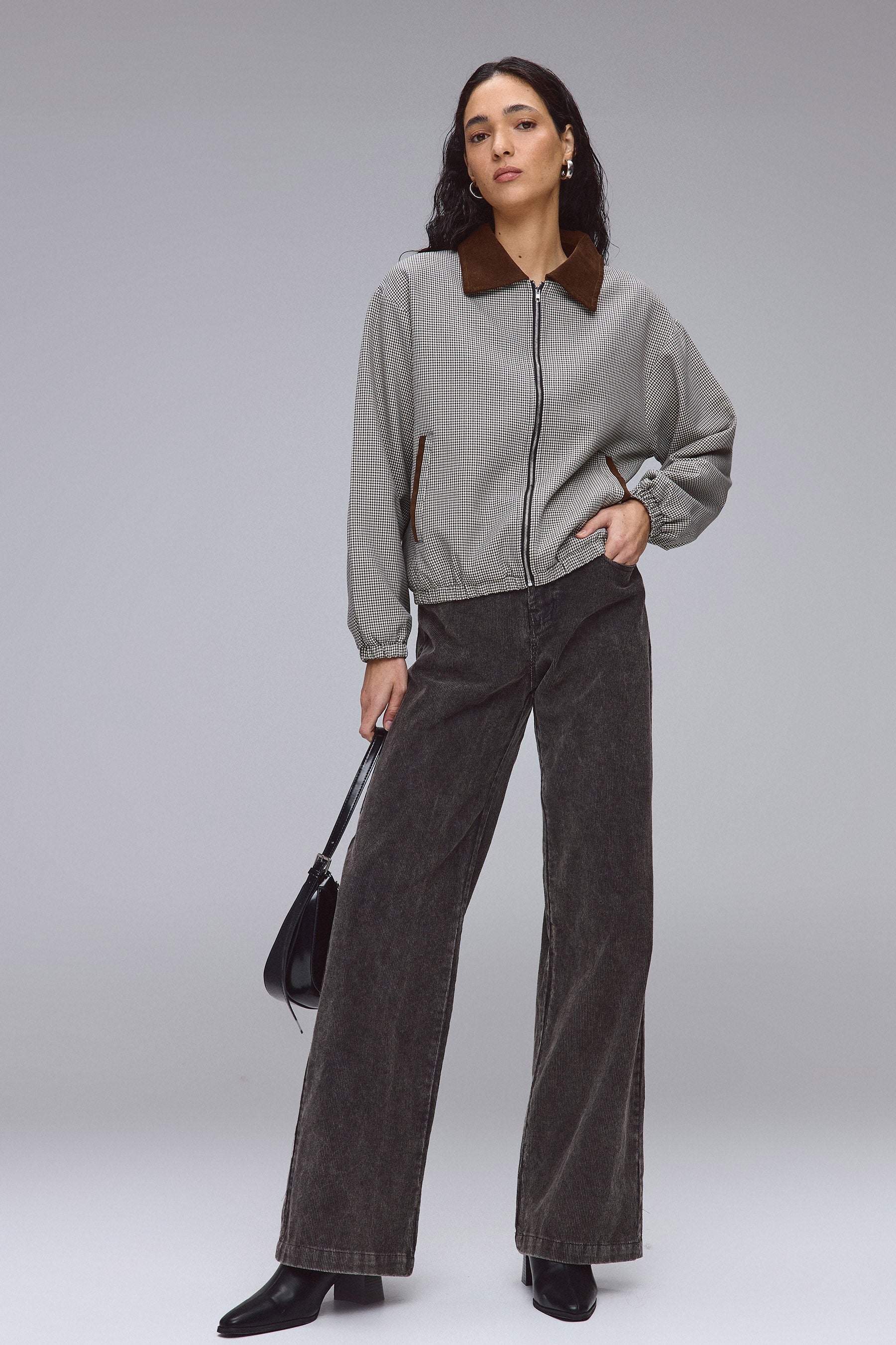 מכנס קורדרוי שטוף לוז