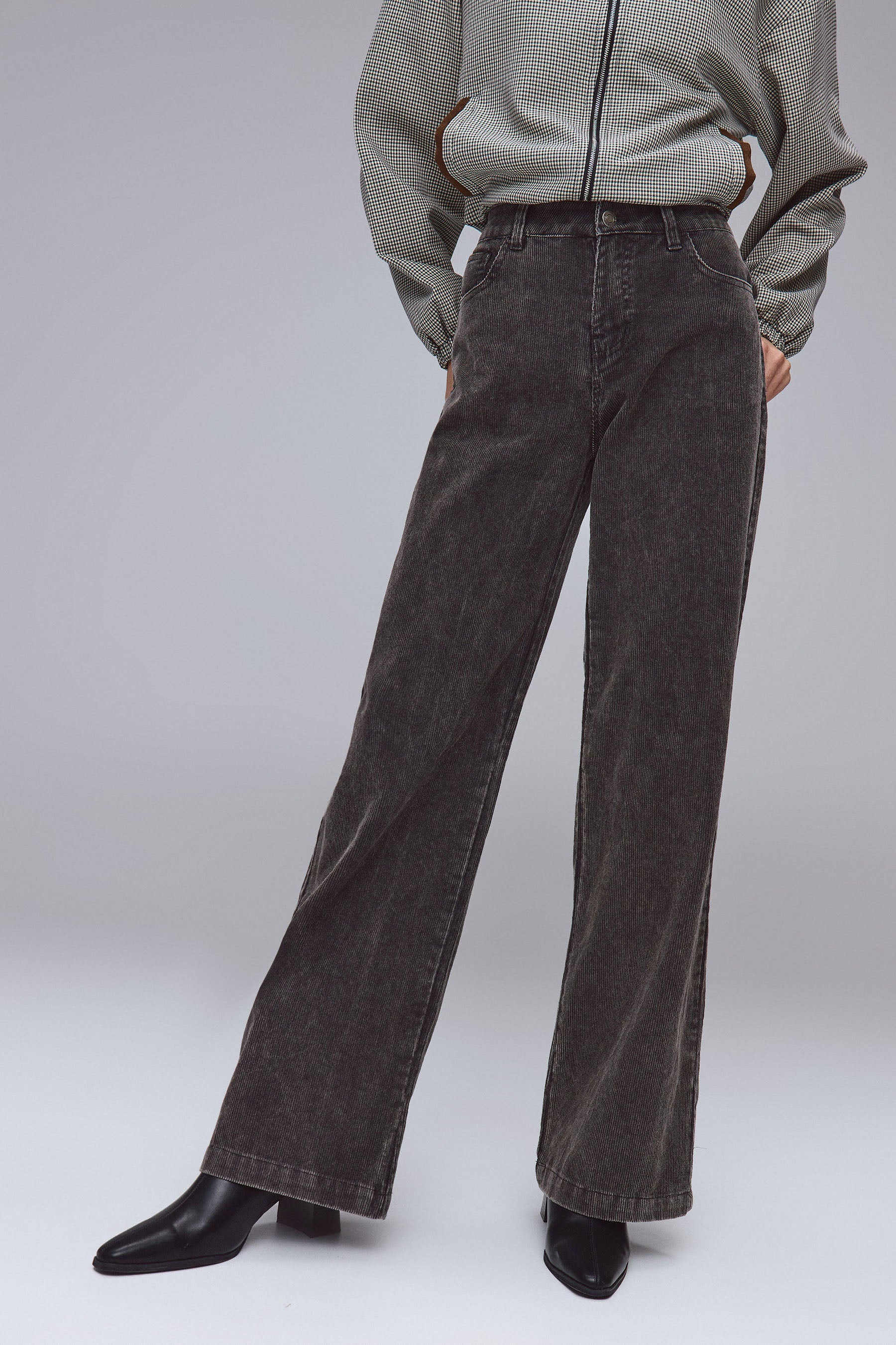 מכנס קורדרוי שטוף לוז