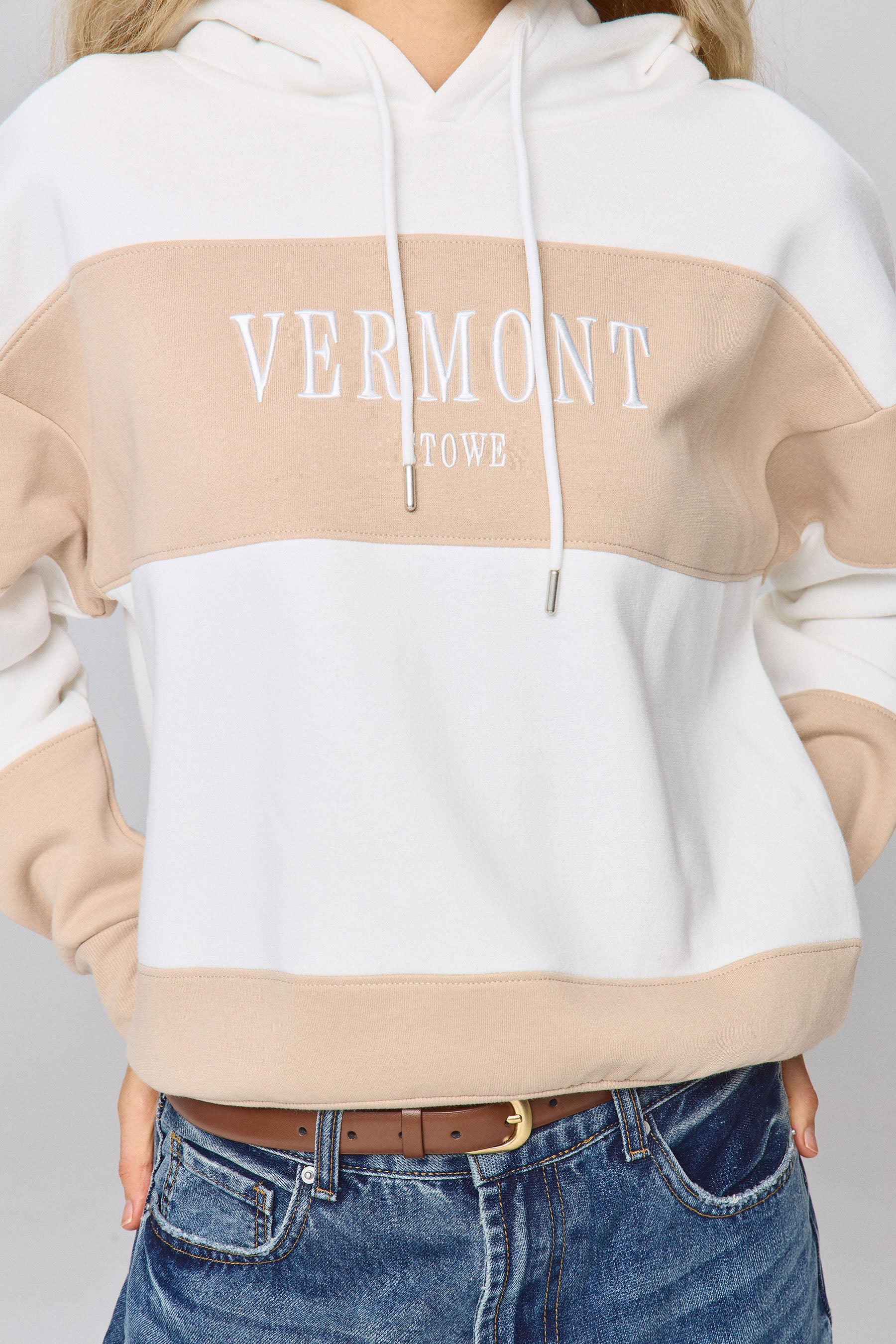 סוויטשירט פסים ורמונט